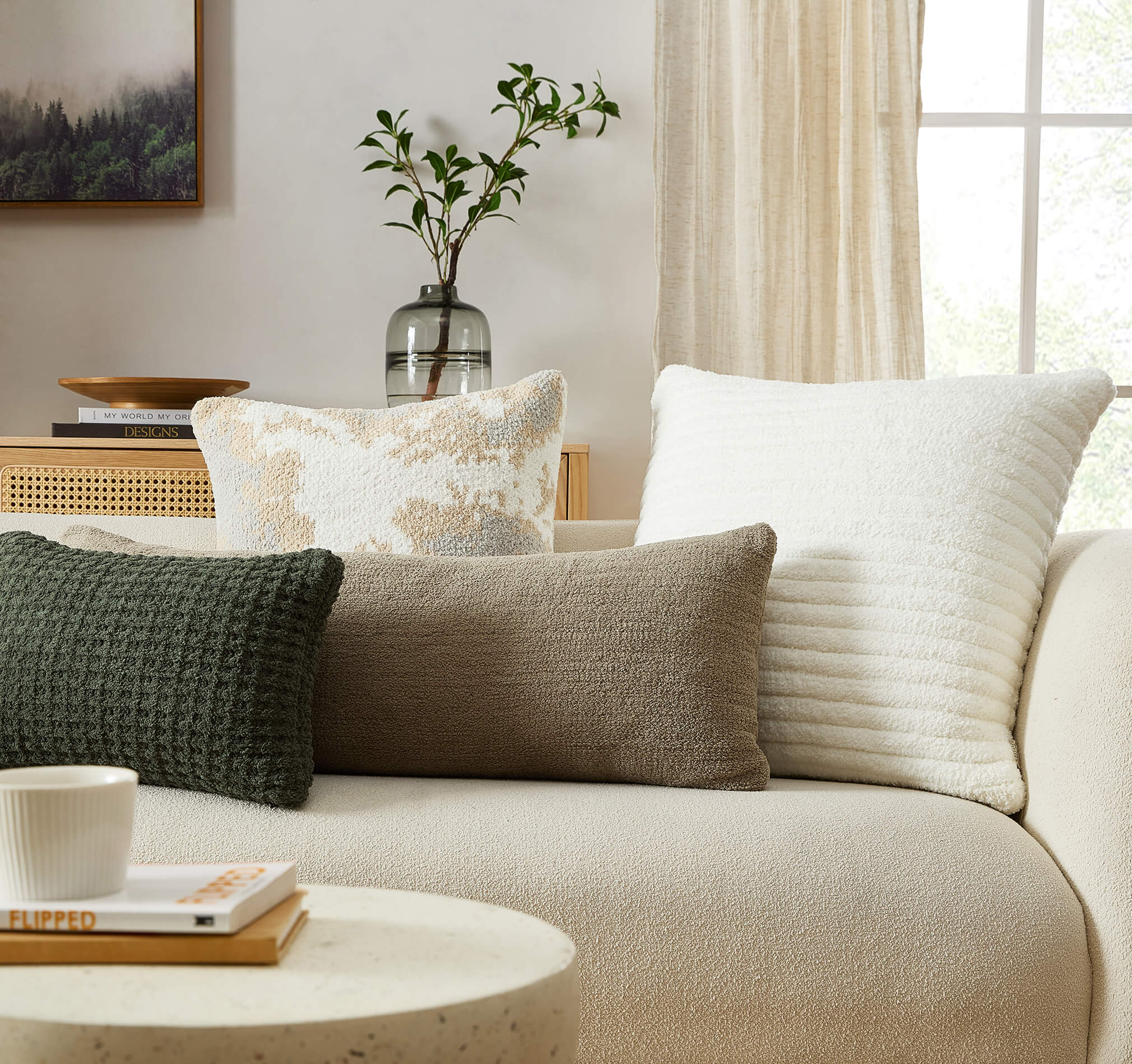 Snug Striped Euro Pillow