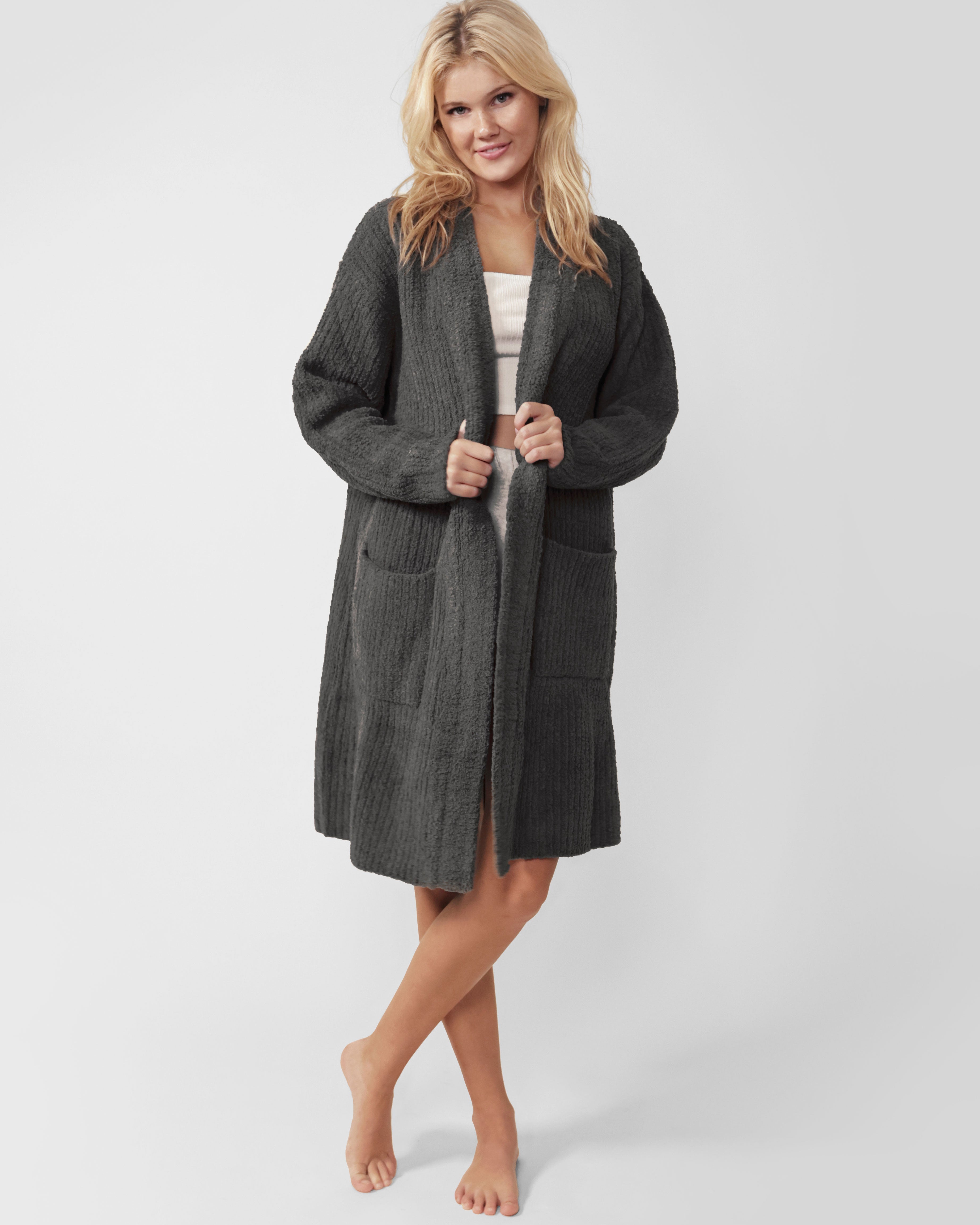 Snug Ribbed Cardigan Robe | Last Chance