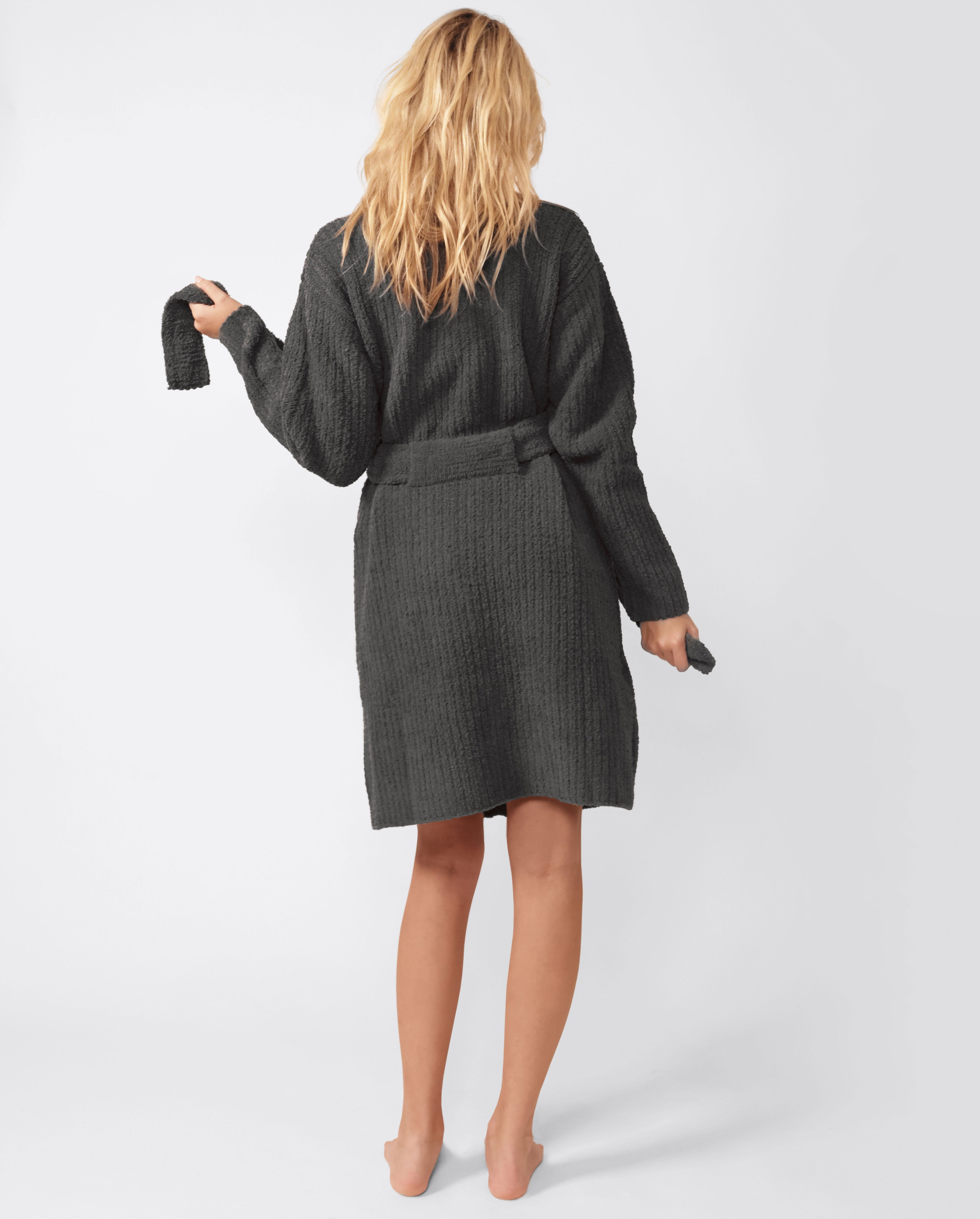 Snug Ribbed Cardigan Robe | Last Chance