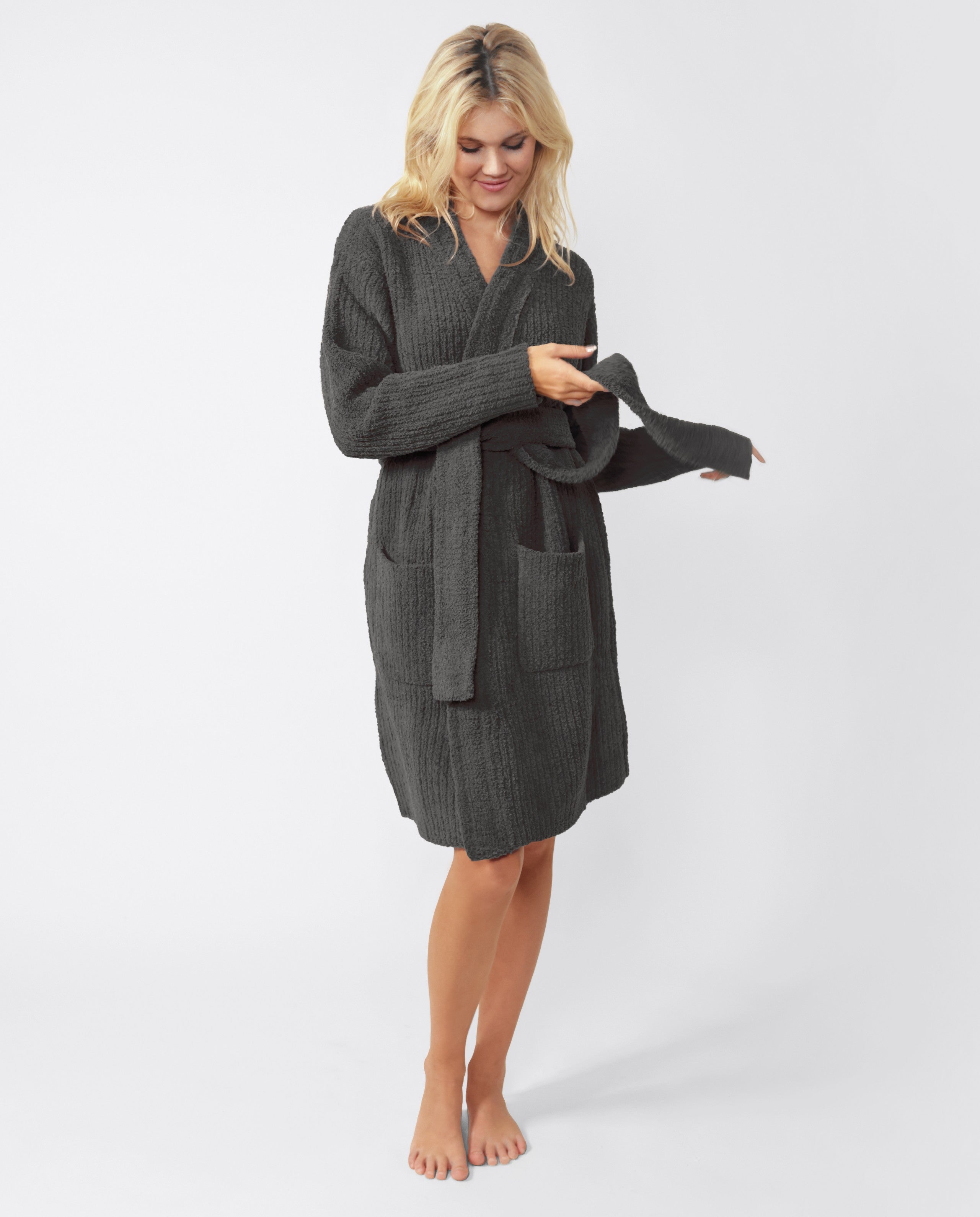 Snug Ribbed Cardigan Robe | Last Chance