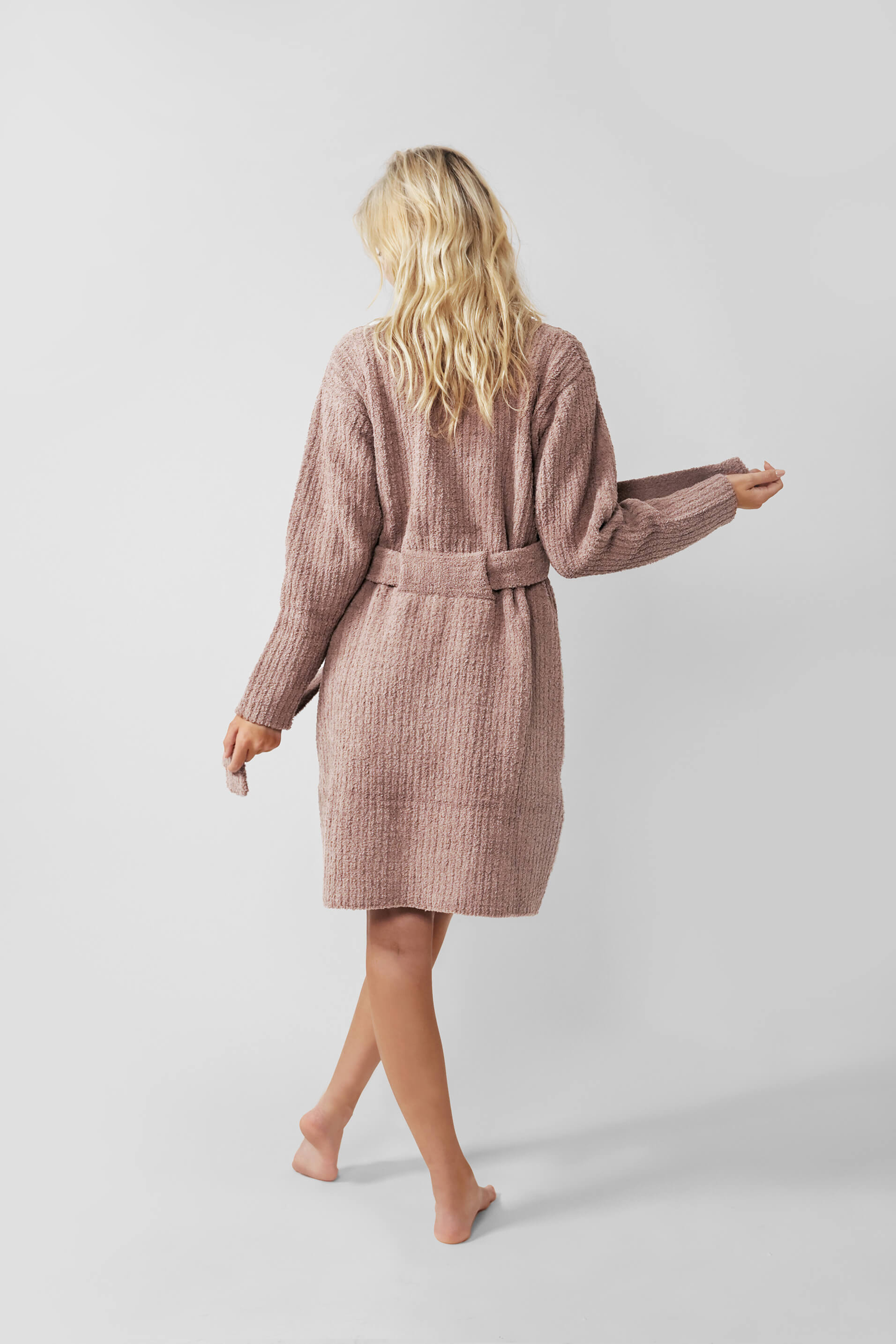 Snug Ribbed Cardigan Robe | Last Chance