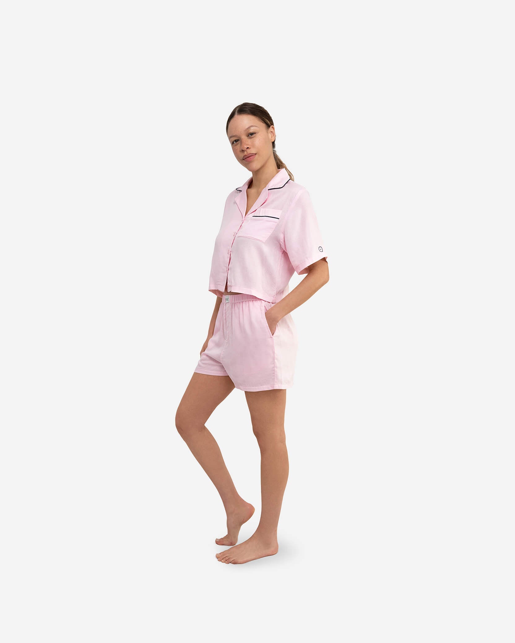 Woven Cotton Short Pajama Set