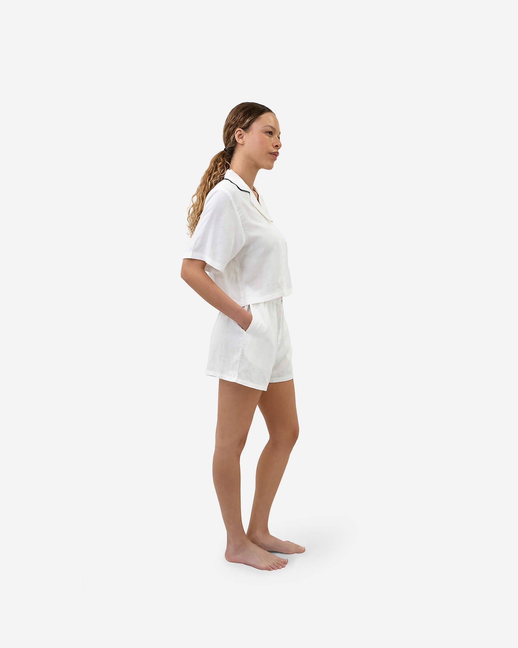 Woven Cotton Short Pajama Set