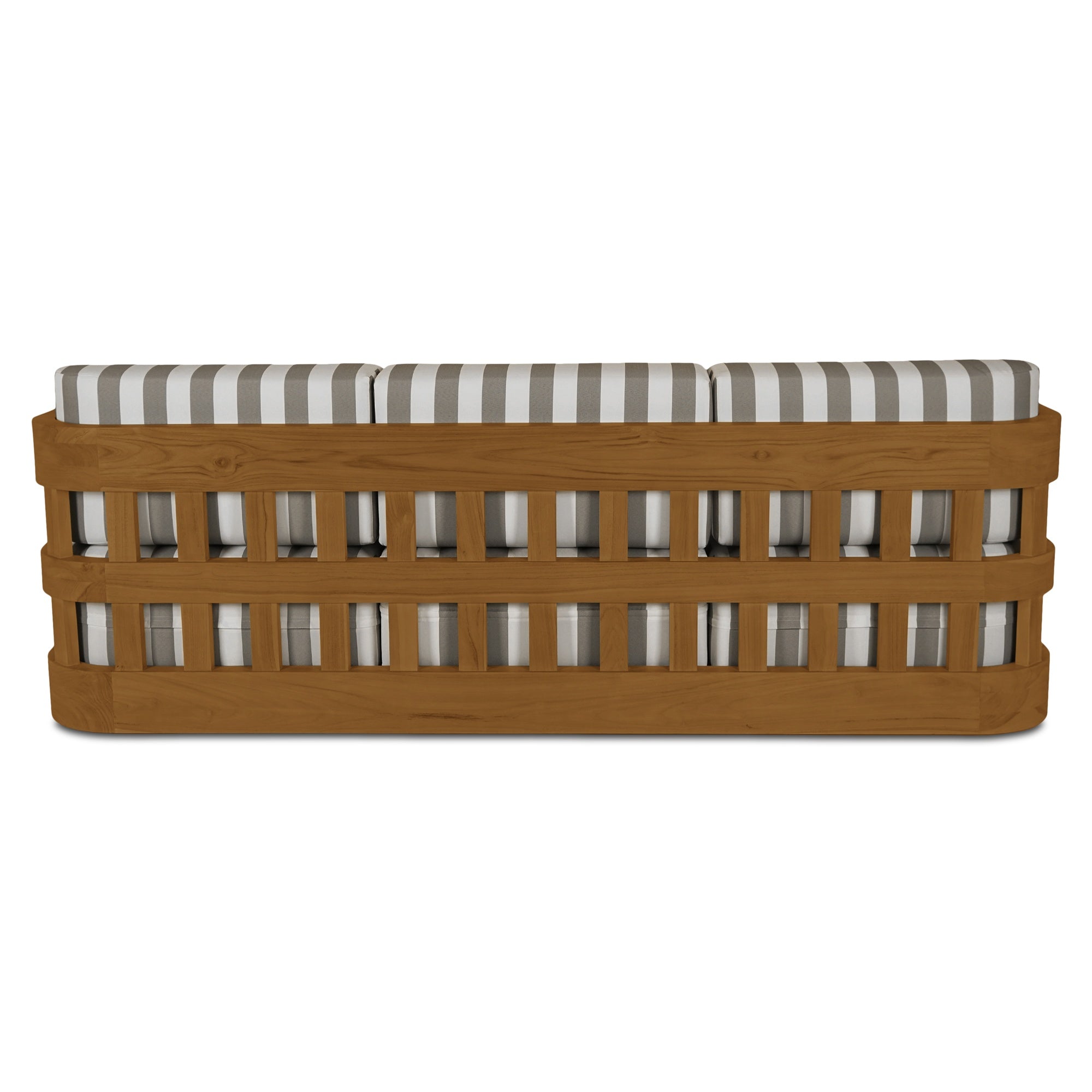 Adelaide Outdoor Sofa Brown Stripe - Moes Home