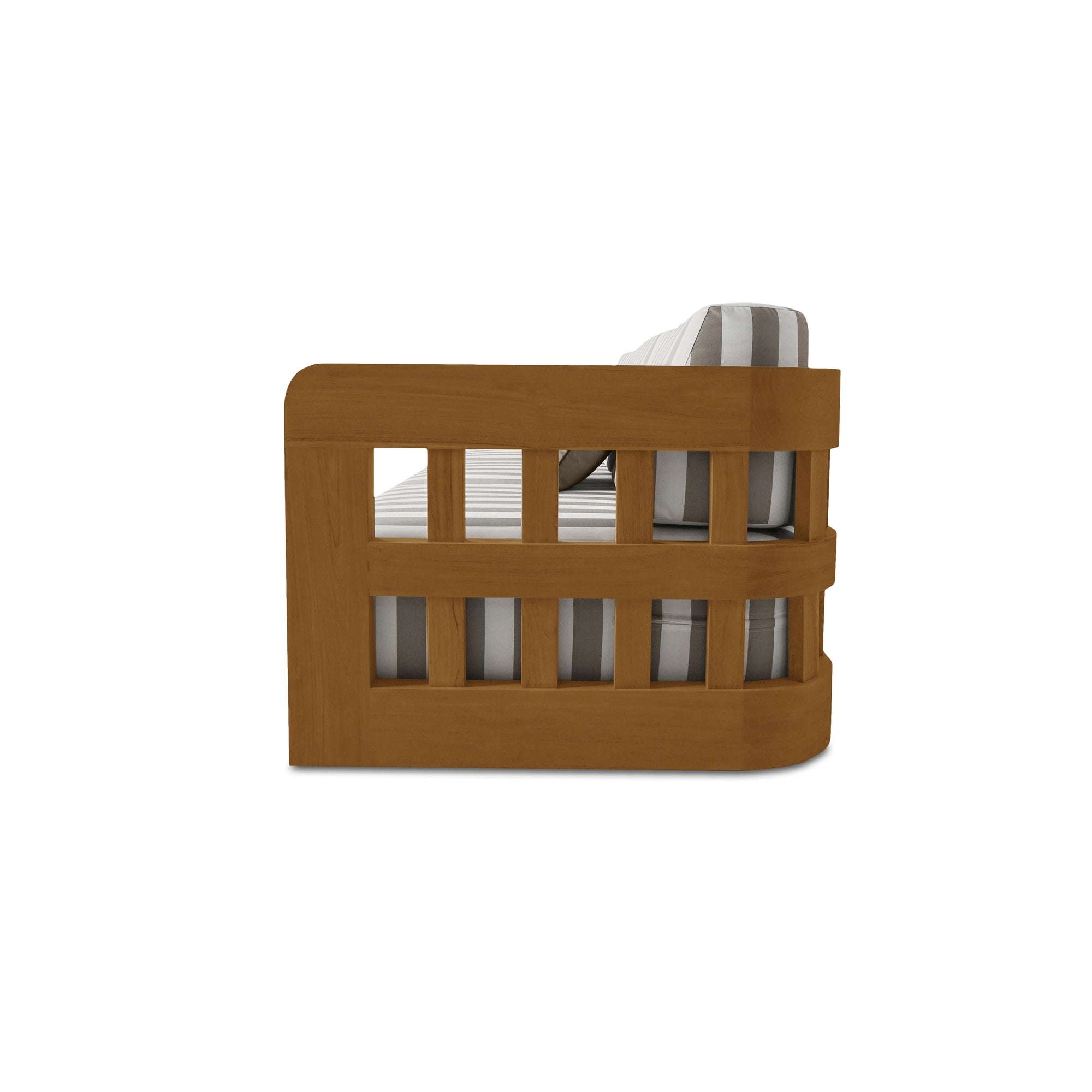 Adelaide Outdoor Sofa Brown Stripe - Moes Home