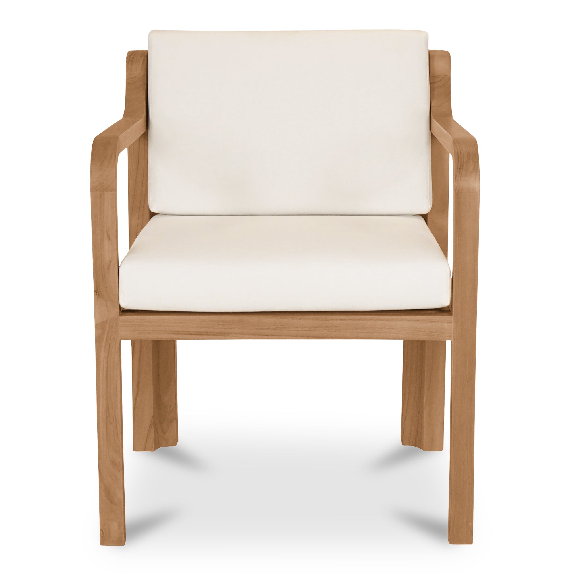 Nellie Outdoor Dining Chair White - Moes Home