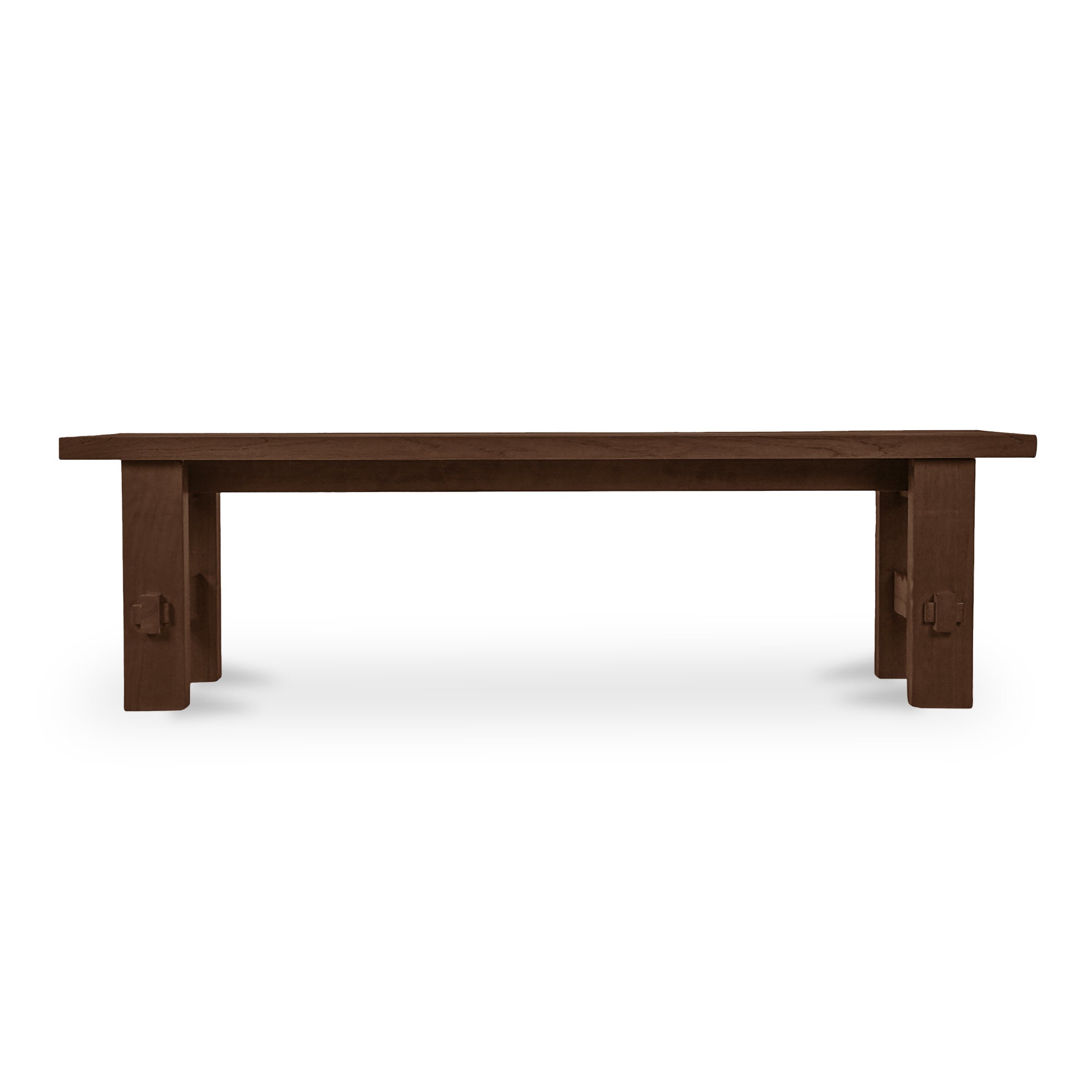 Esmond Outdoor Dining Bench Brown - Moes Home