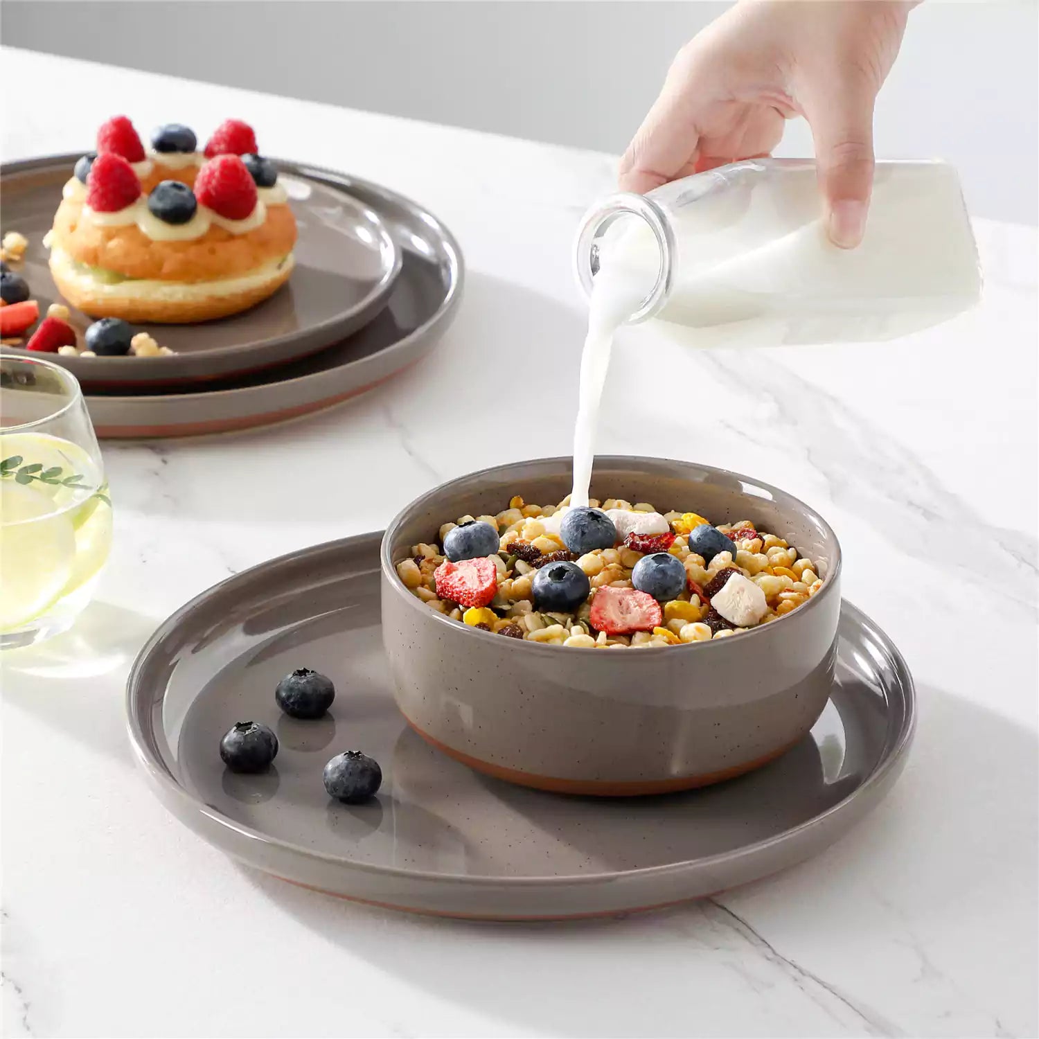 Tara Multicolor 12 Piece Dinnerware Set