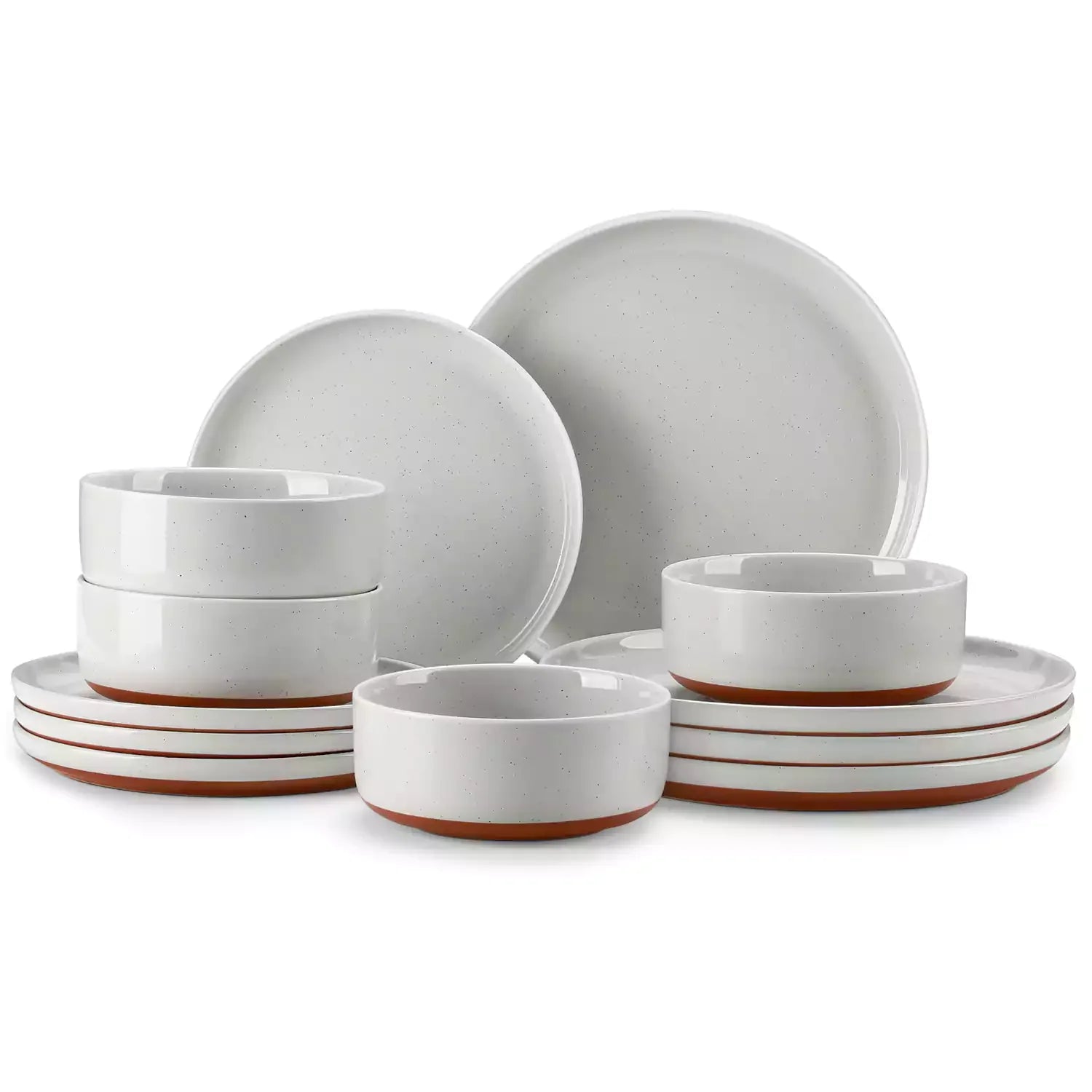 Tara Grey 12 Piece Dinnerware Set