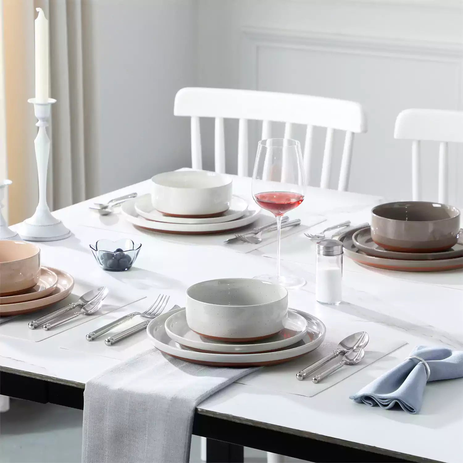 Tara Multicolor 12 Piece Dinnerware Set