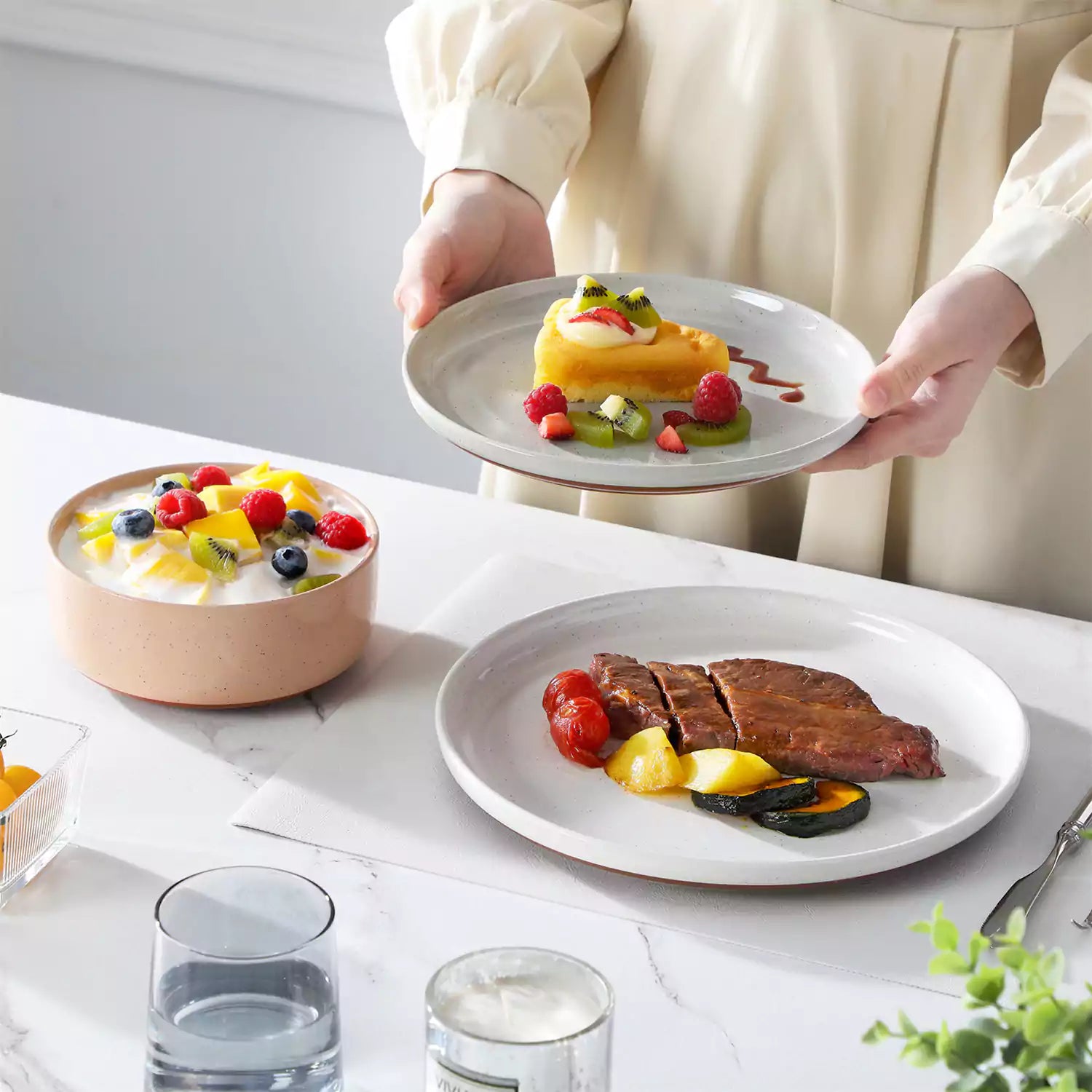 Tara Brown 12 Piece Dinnerware Set