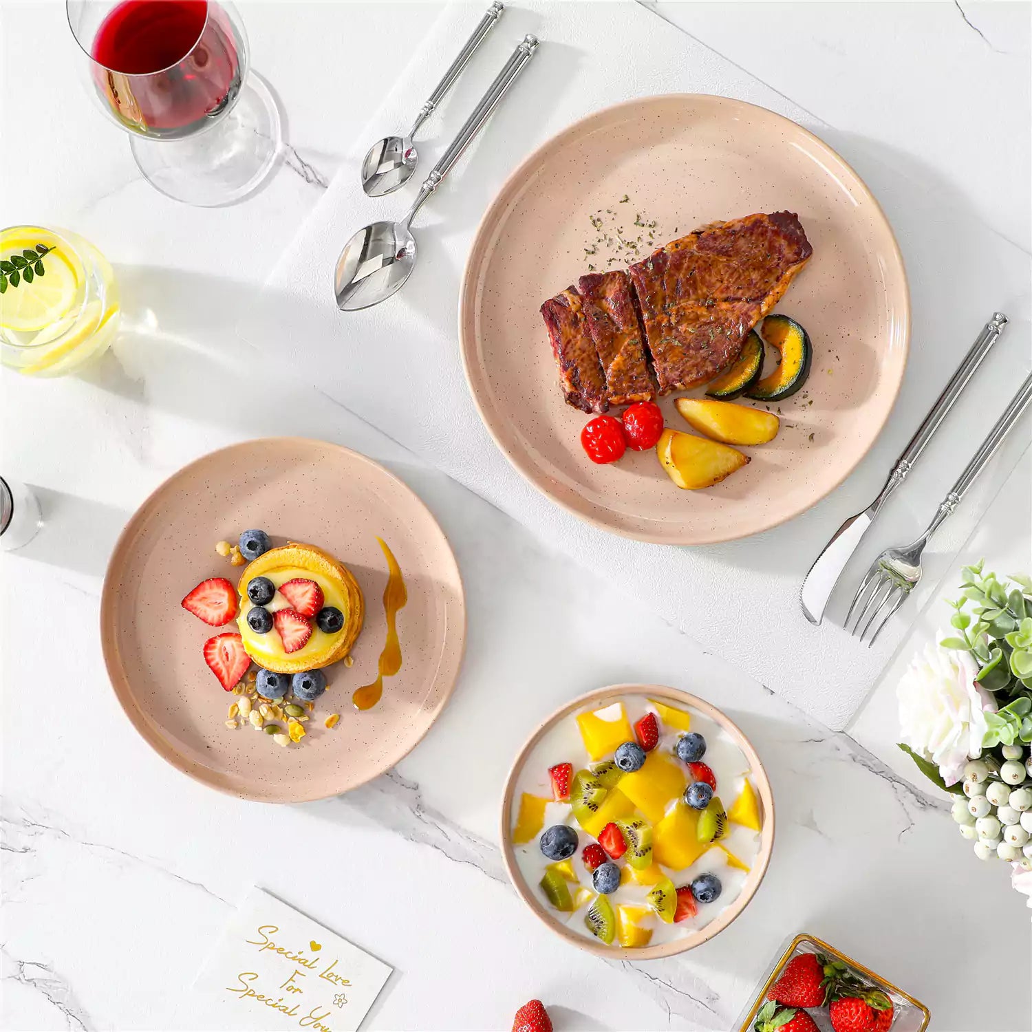 Tara Brown 12 Piece Dinnerware Set