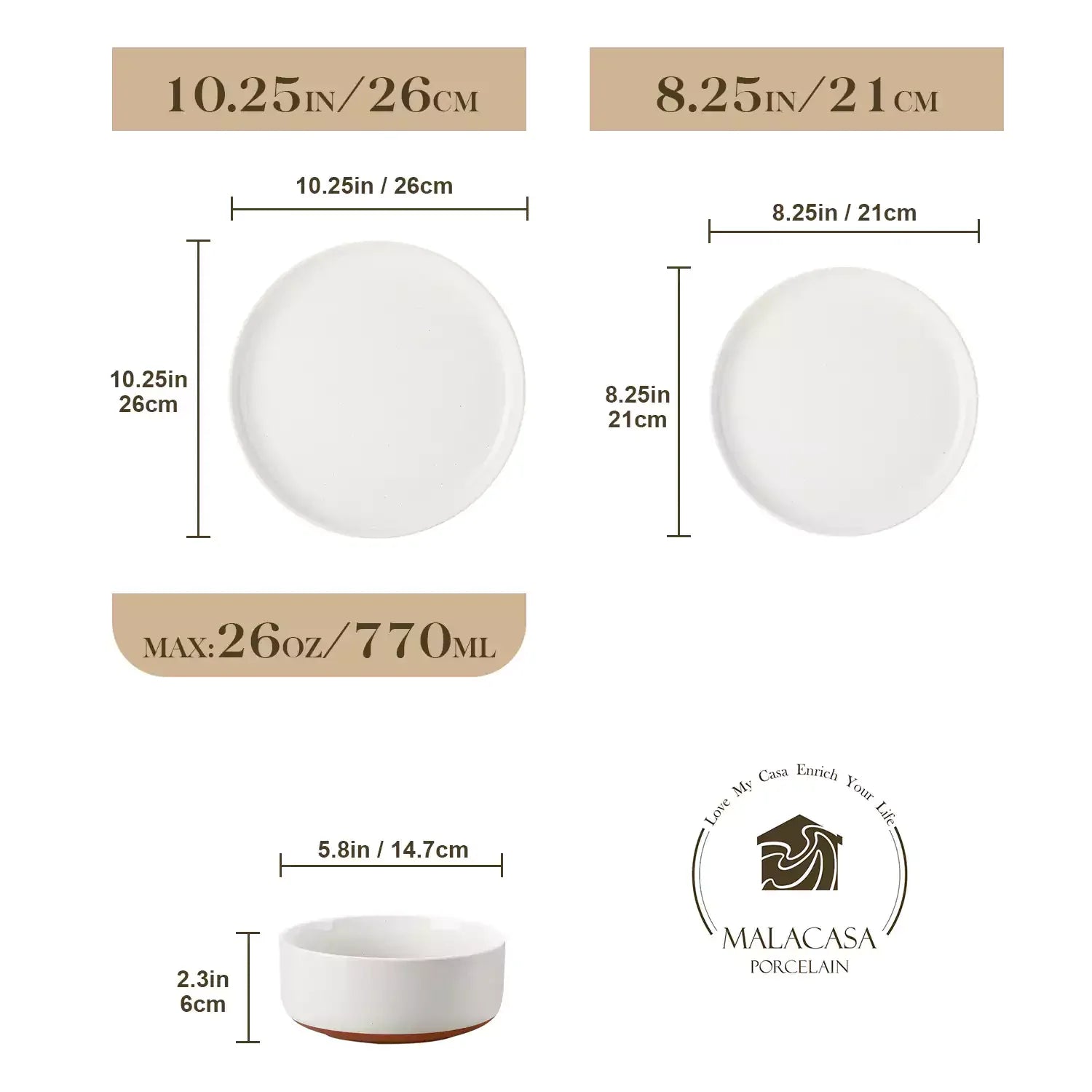 Tara 18 Piece Stoneware Dinnerware Set