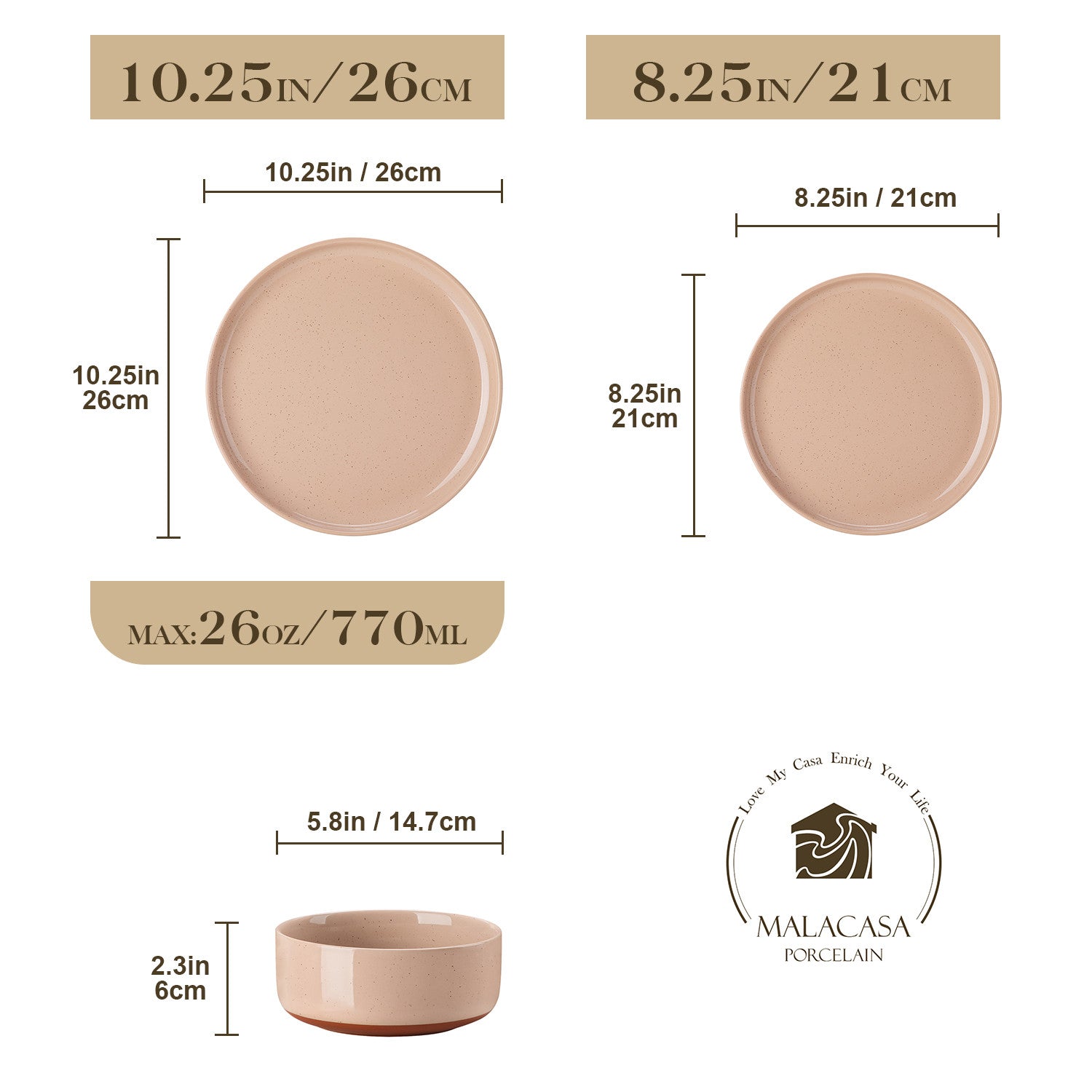 Tara 18 Piece Dinnerware Set