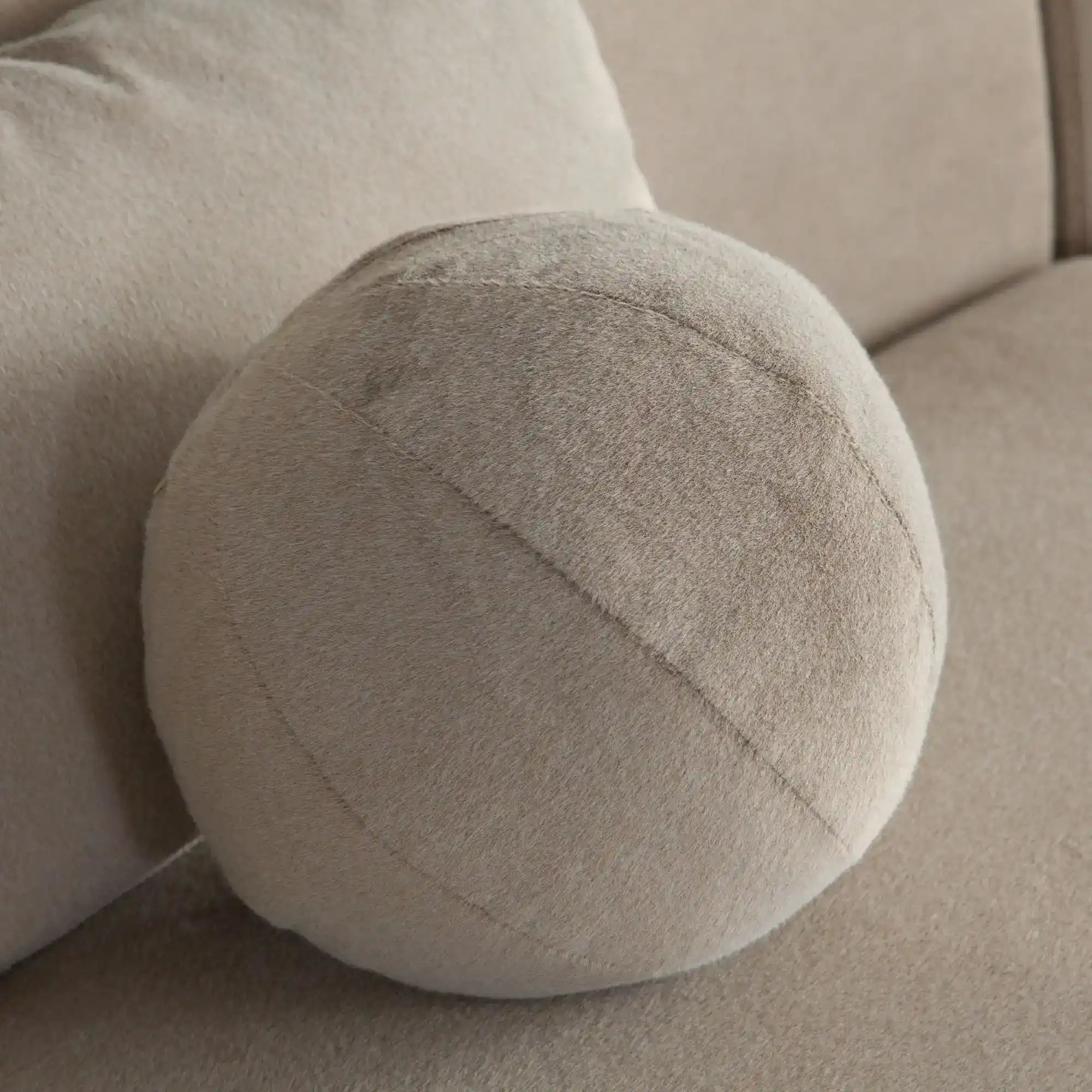 Lena 4 Piece Fawn Alpaca Fabric Sofa