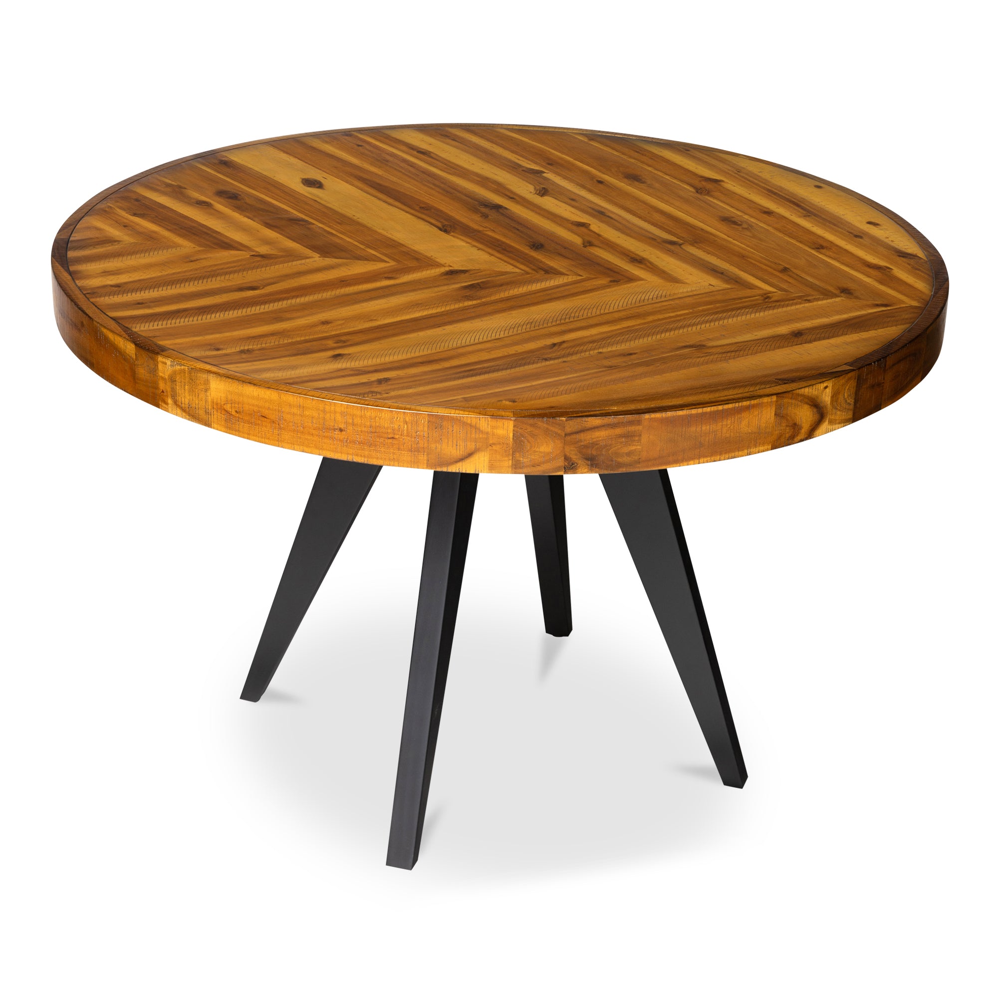 Parq Round Dining Table Amber - Moes Home