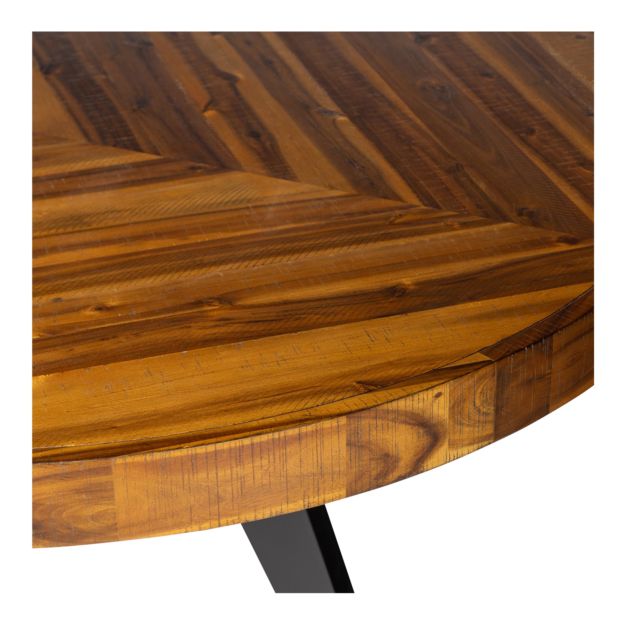 Parq Round Dining Table Amber - Moes Home