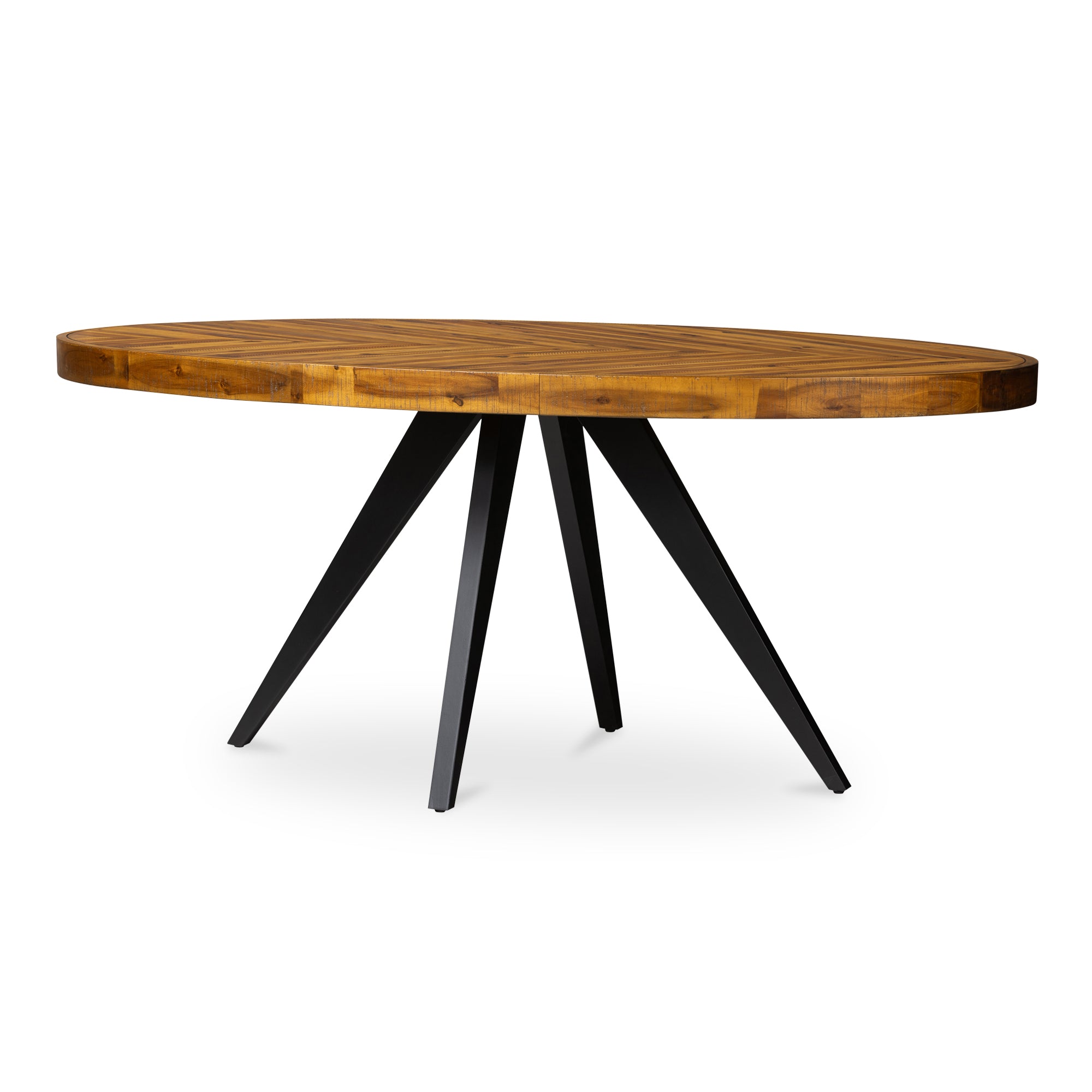 Parq Oval Dining Table Amber - Moes Home