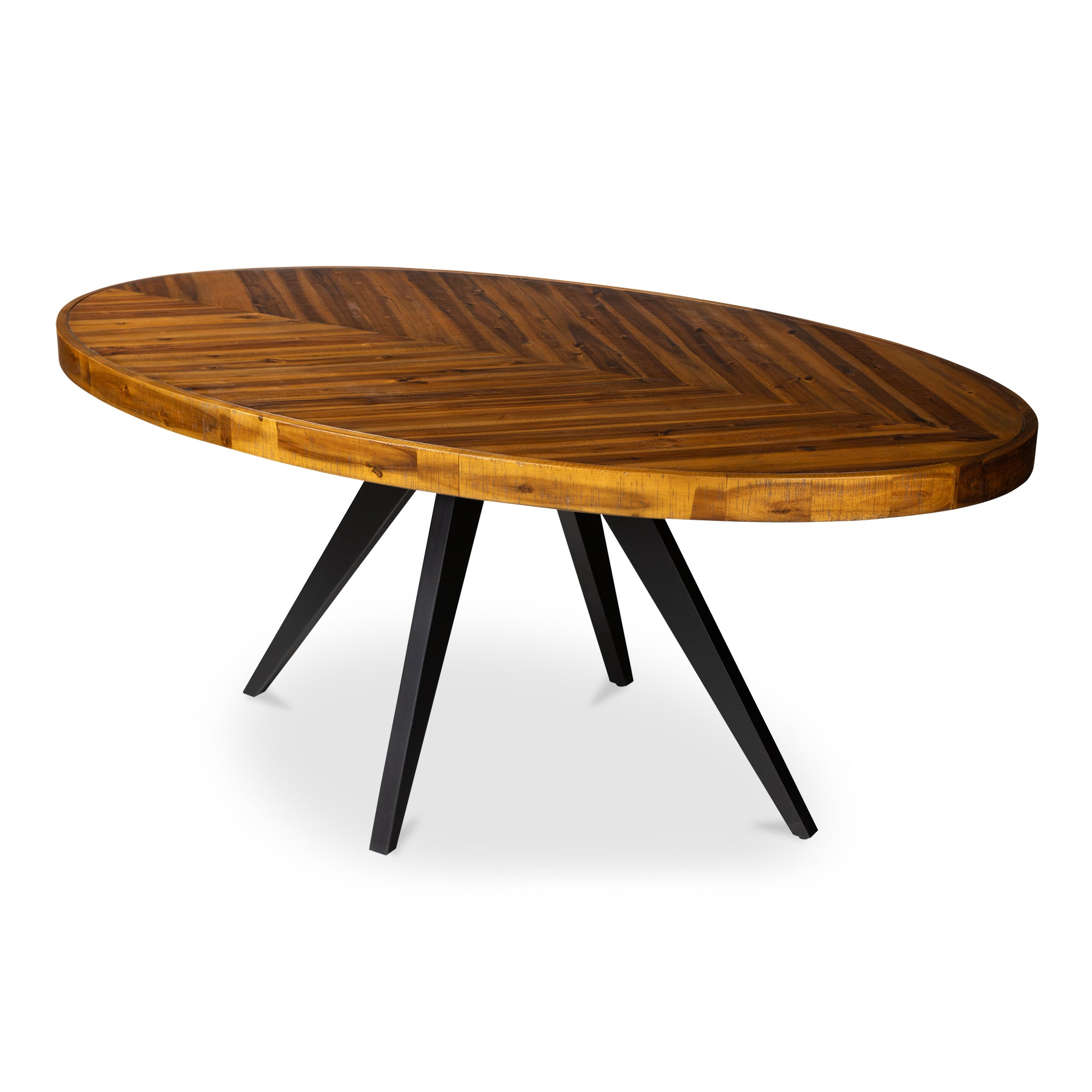 Parq Oval Dining Table Amber - Moes Home