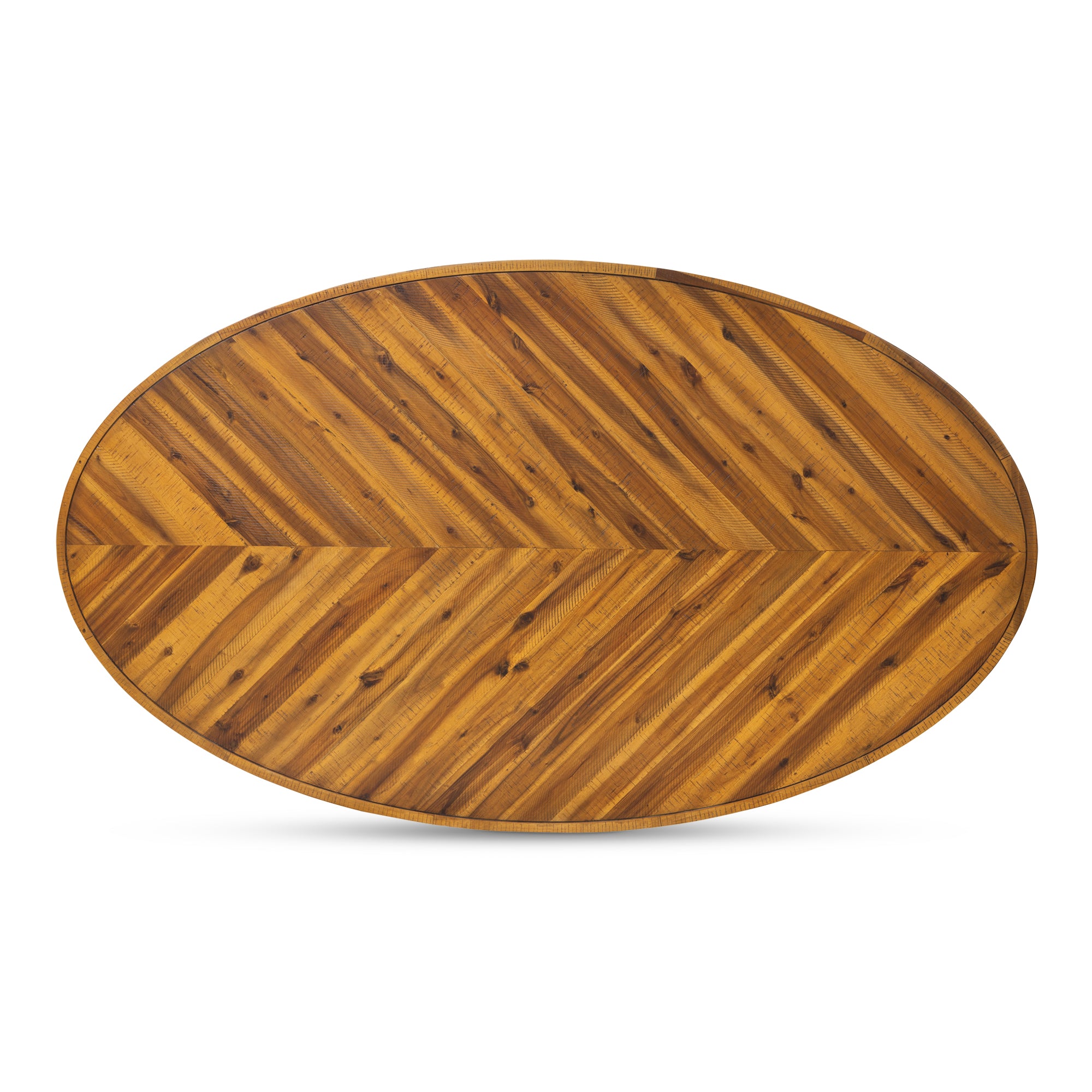 Parq Oval Dining Table Amber - Moes Home