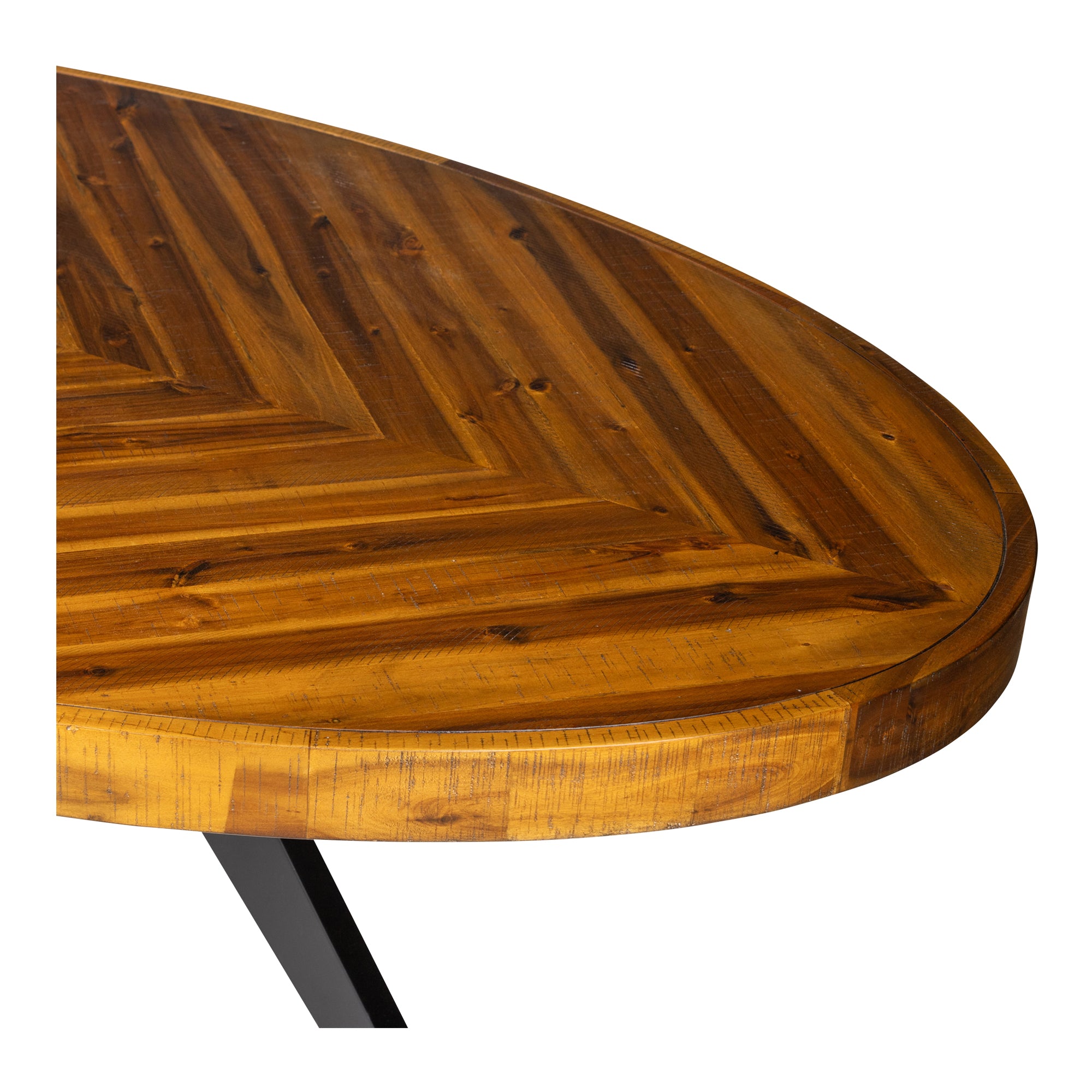 Parq Oval Dining Table Amber - Moes Home