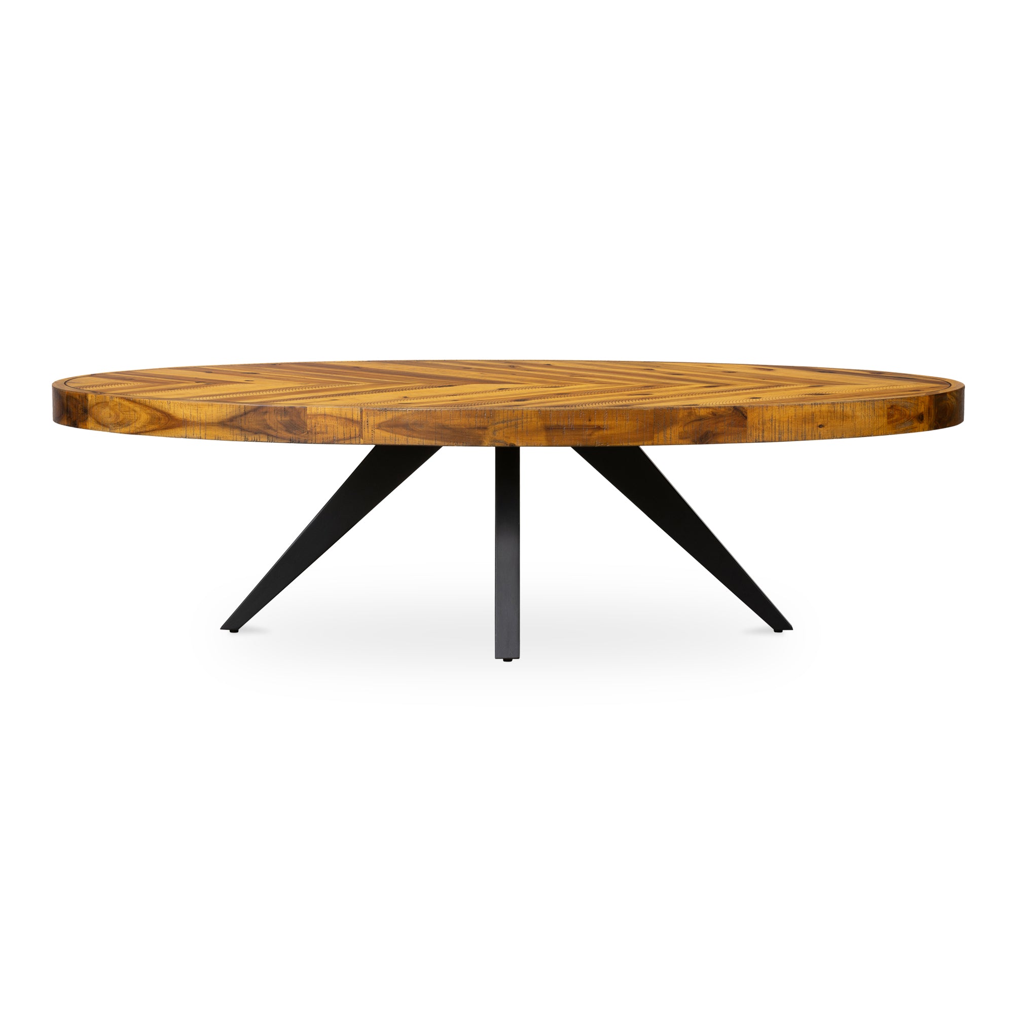 Parq Oval Coffee Table Amber - Moes Home