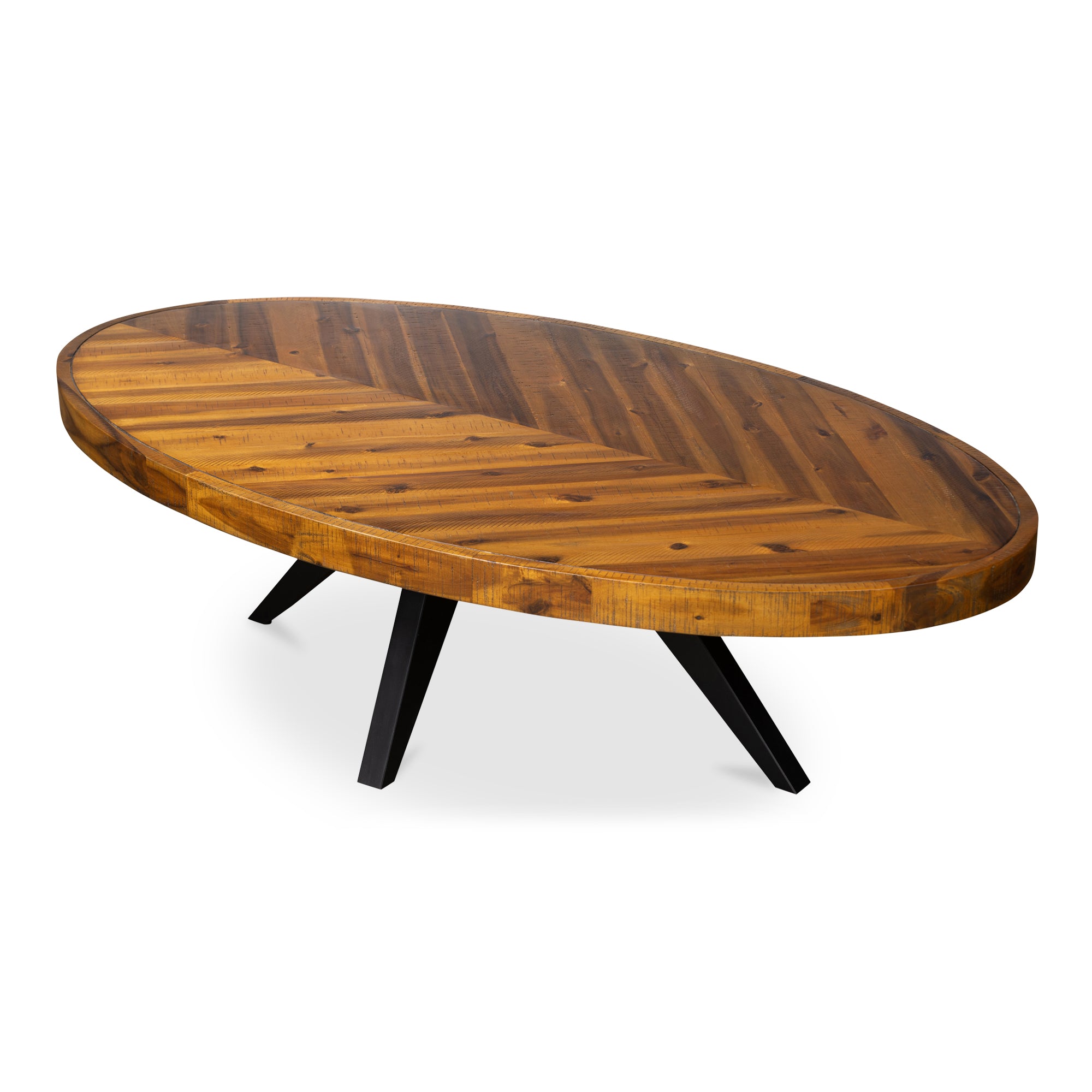 Parq Oval Coffee Table Amber - Moes Home