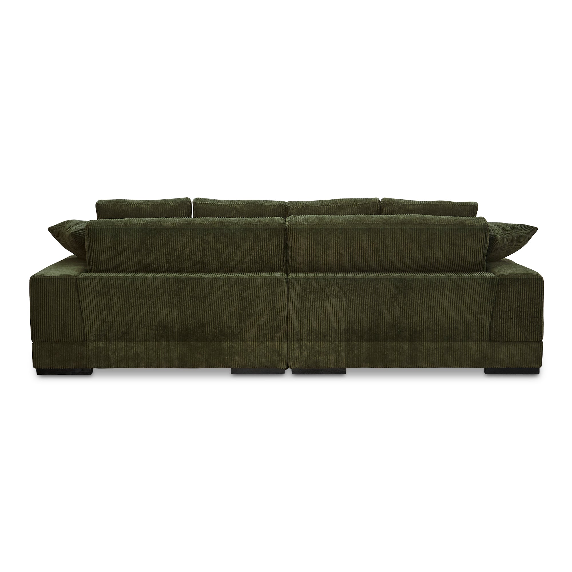 Plunge Sectional Dark Green - Moes Home