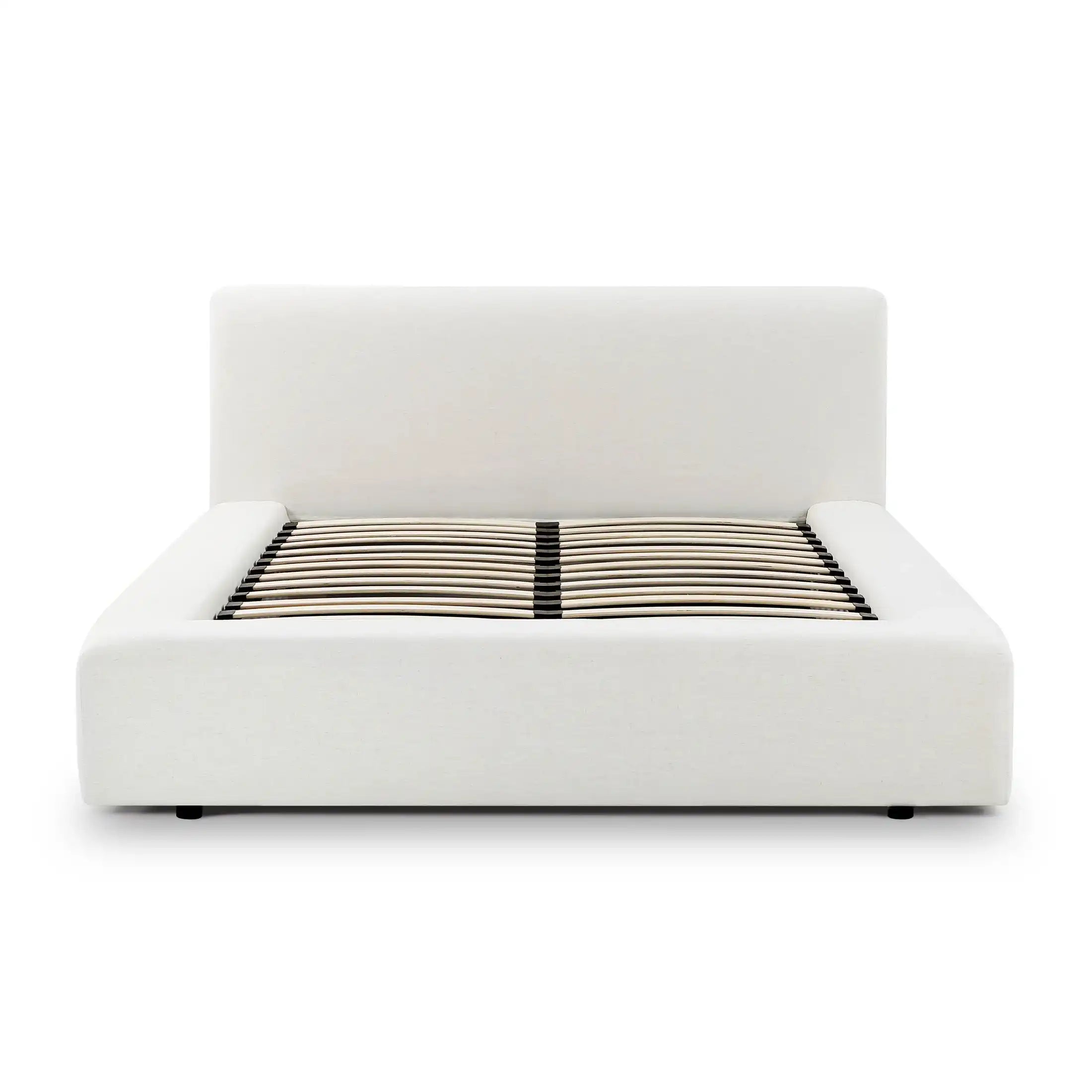Meena Cream Upcycled Linen Storage Bed