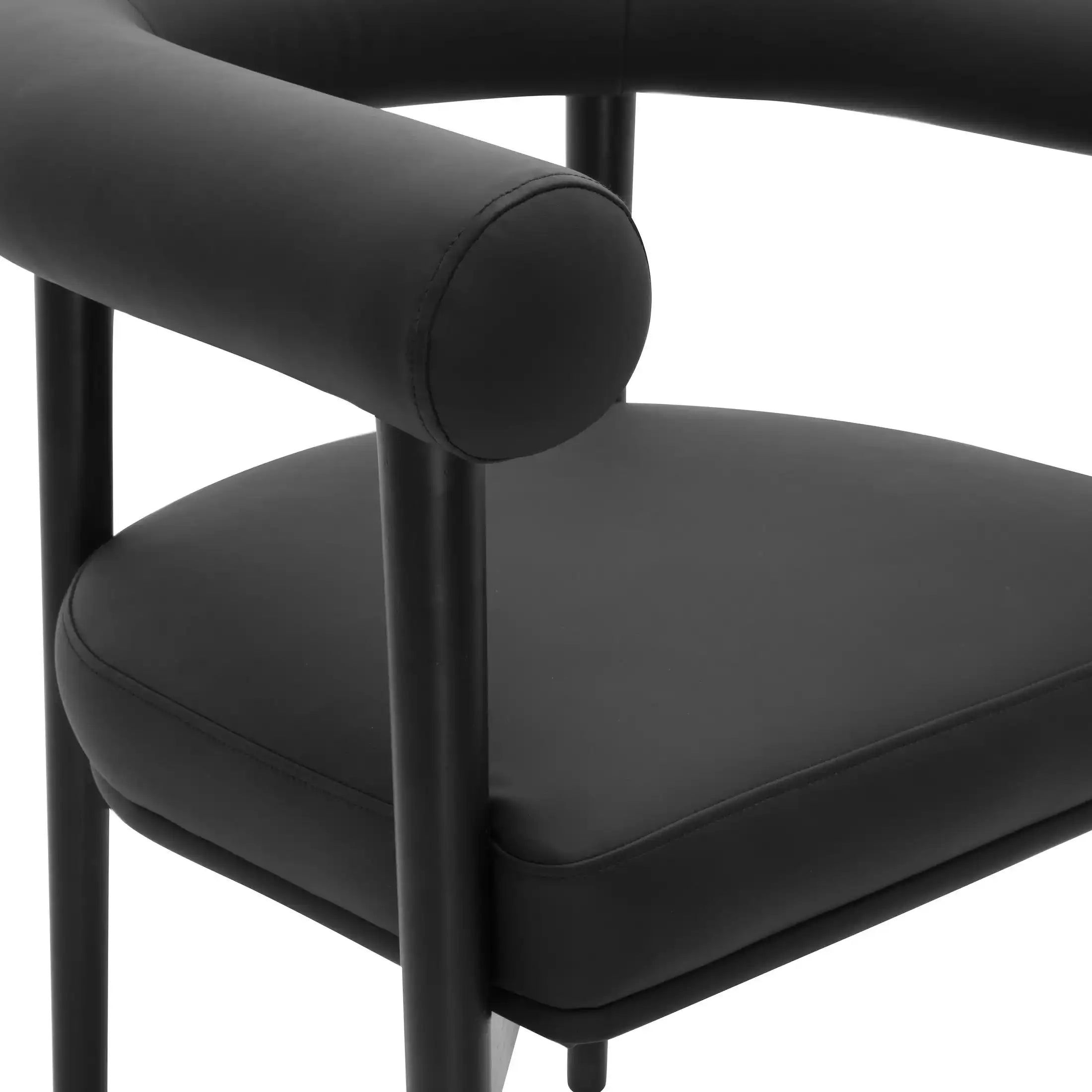 Spara Performance Vegan Leather Dining Chair Black