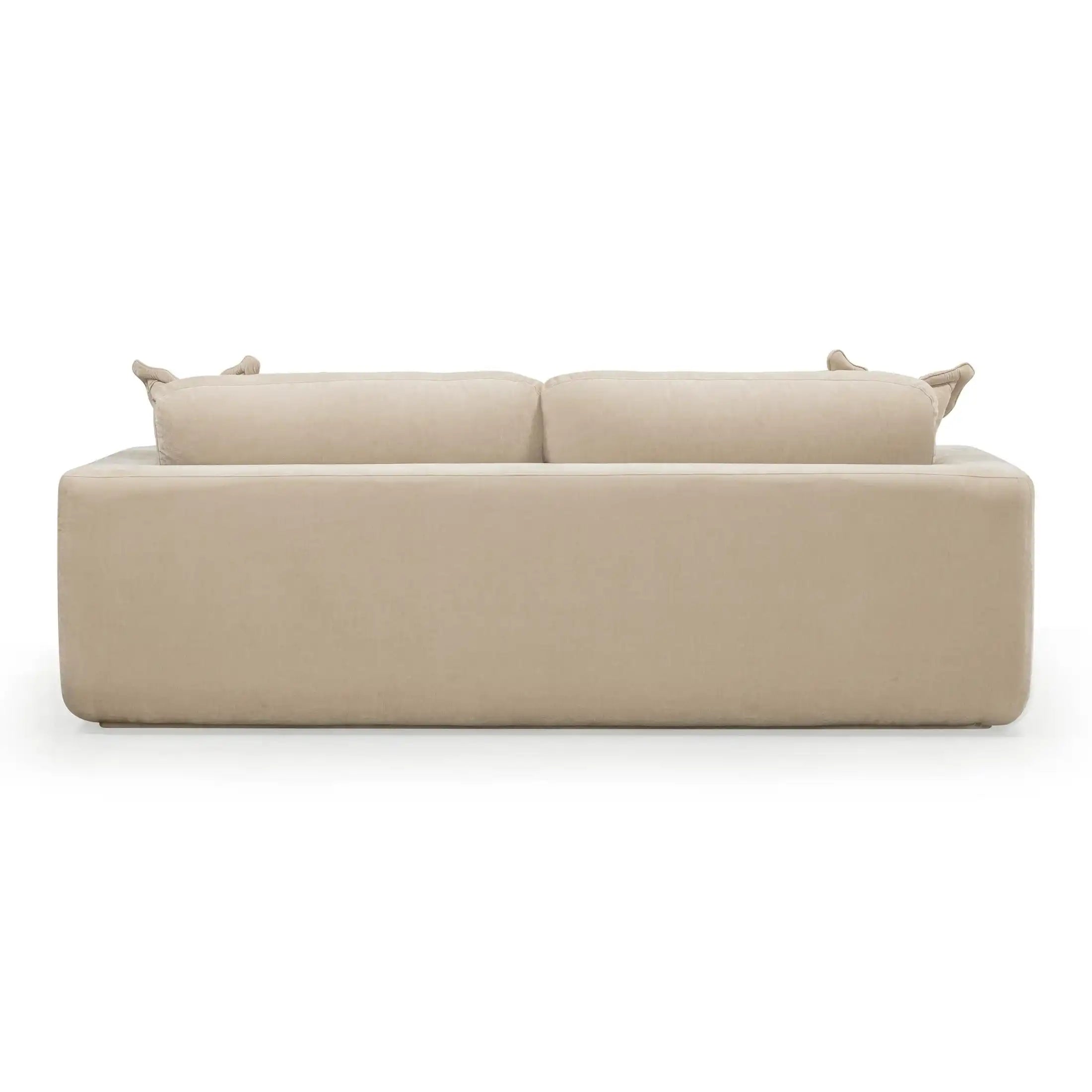 Miri Upcycled Washed Velvet Sofa Sand