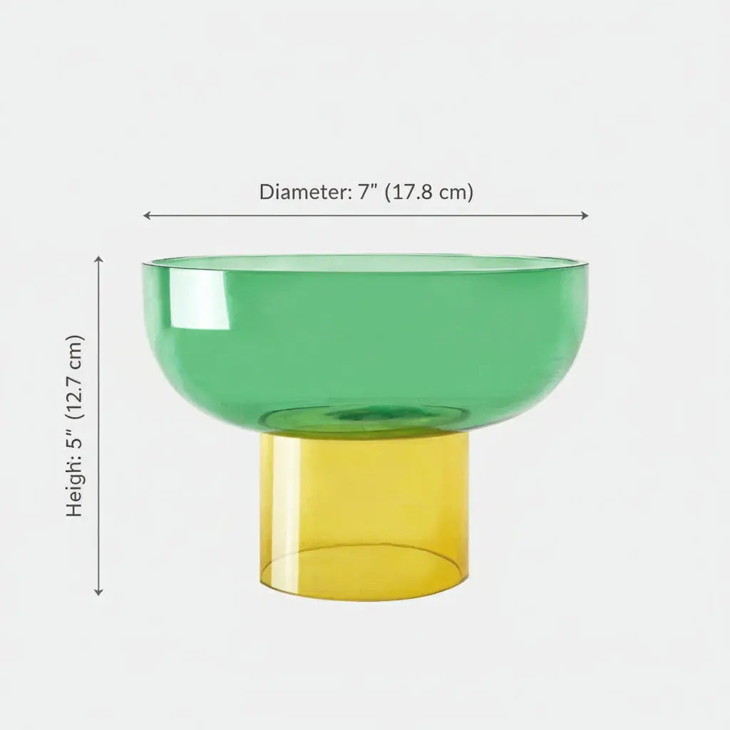 Tip Top Small Green & Yellow Bowl