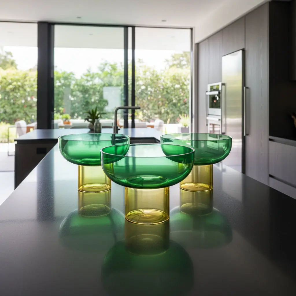 Tip Top Small Green & Yellow Bowl