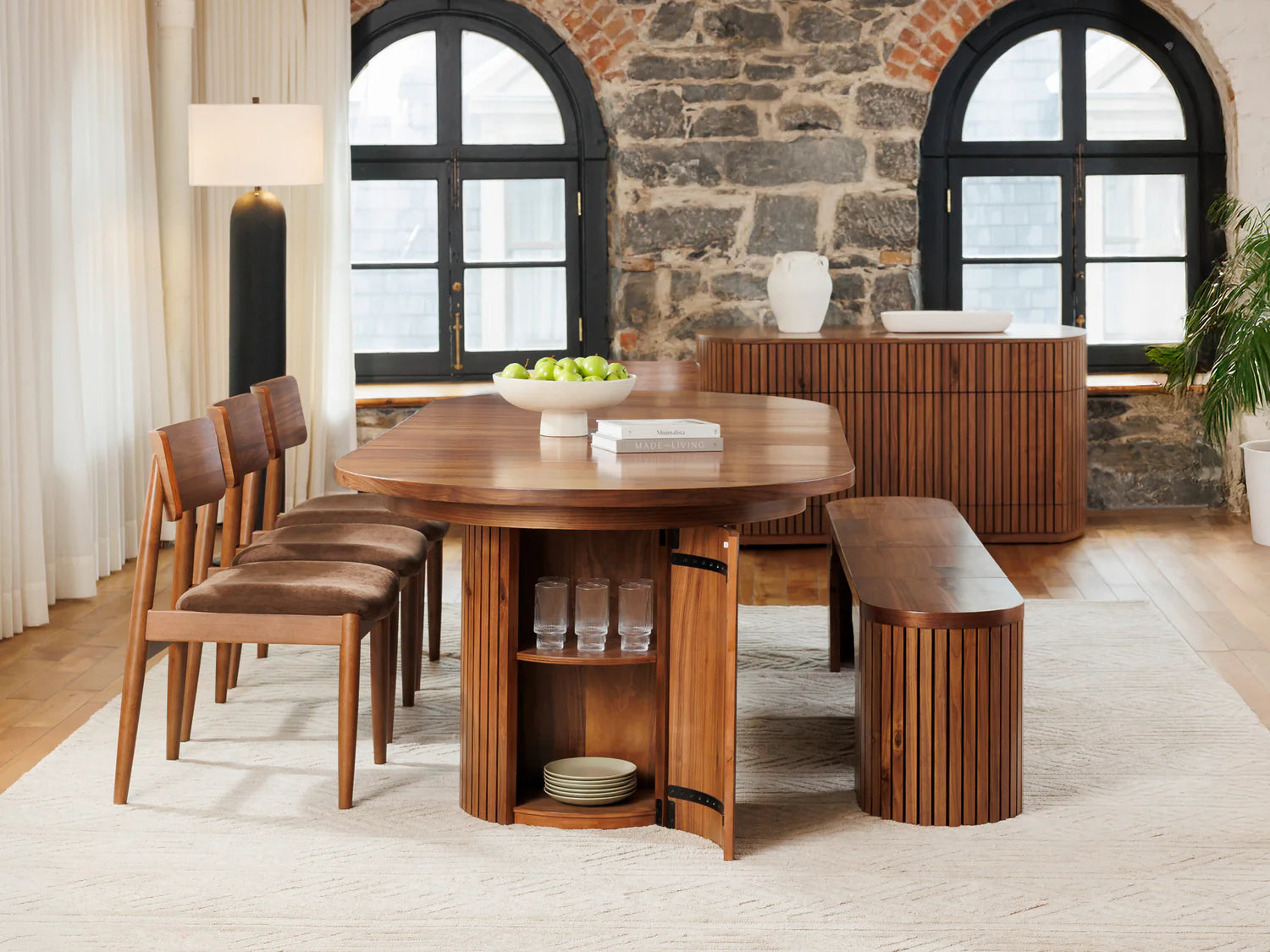 Transformer Round Extendable Dining Table