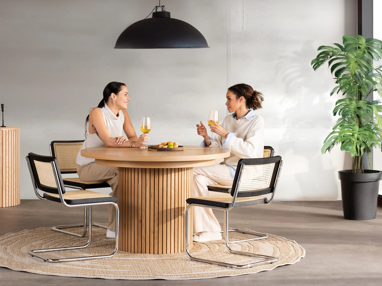 Transformer Round Extendable Dining Table
