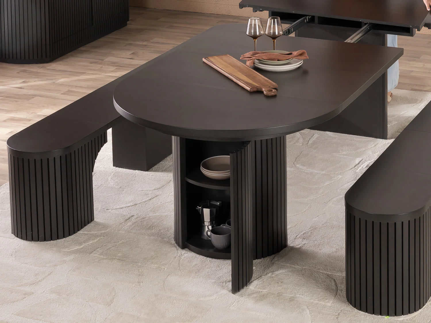 Transformer Round Extendable Dining Table