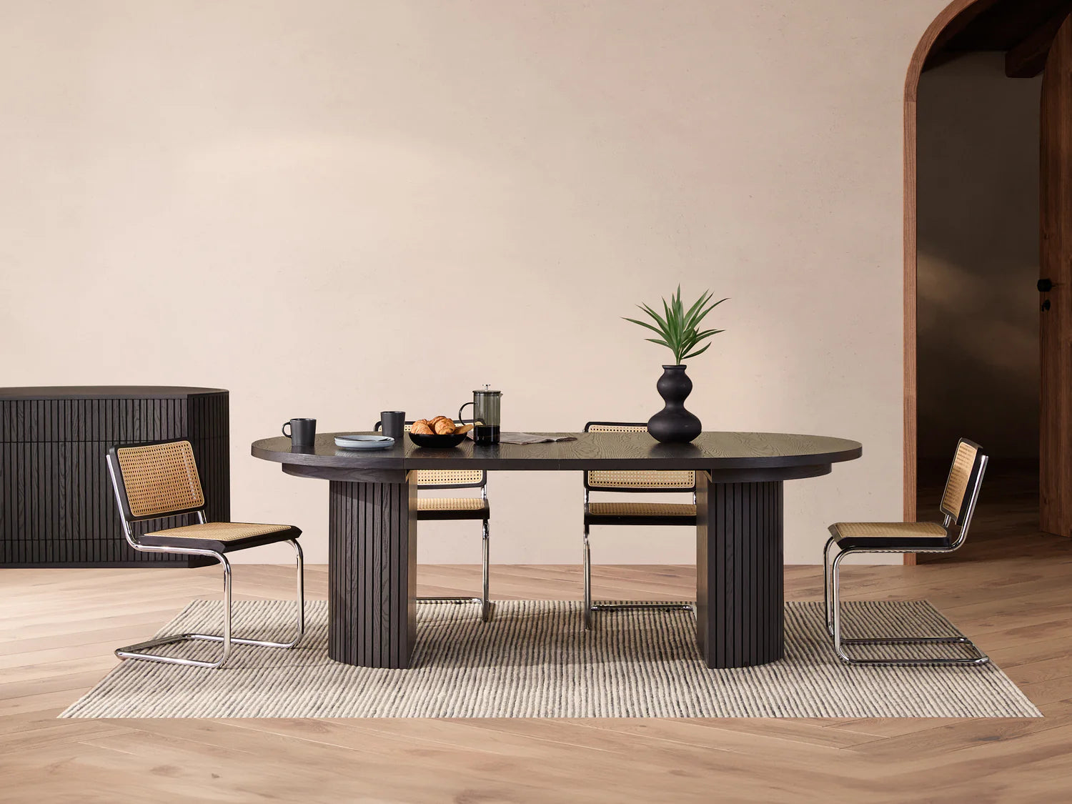 Transformer Round Extendable Dining Table