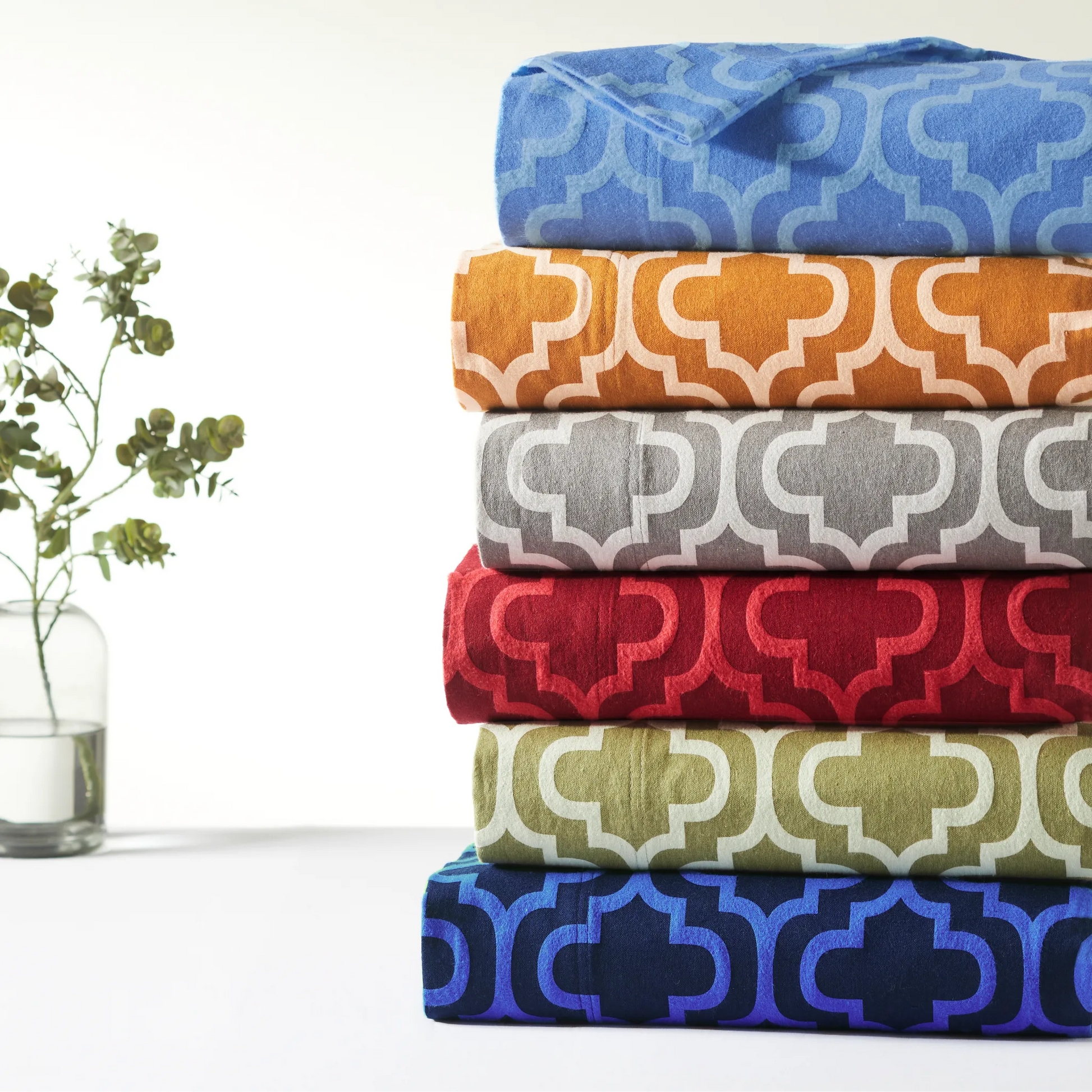 Moroccan Trellis Cotton Flannel 2 Piece Pillowcase Set - Pillowcases by Superior Brand