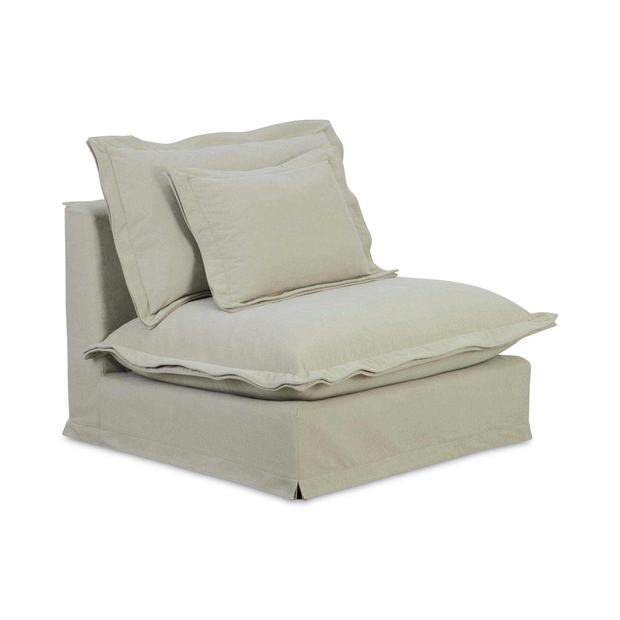 Olivia Slipper Chair Sand - Moes Home