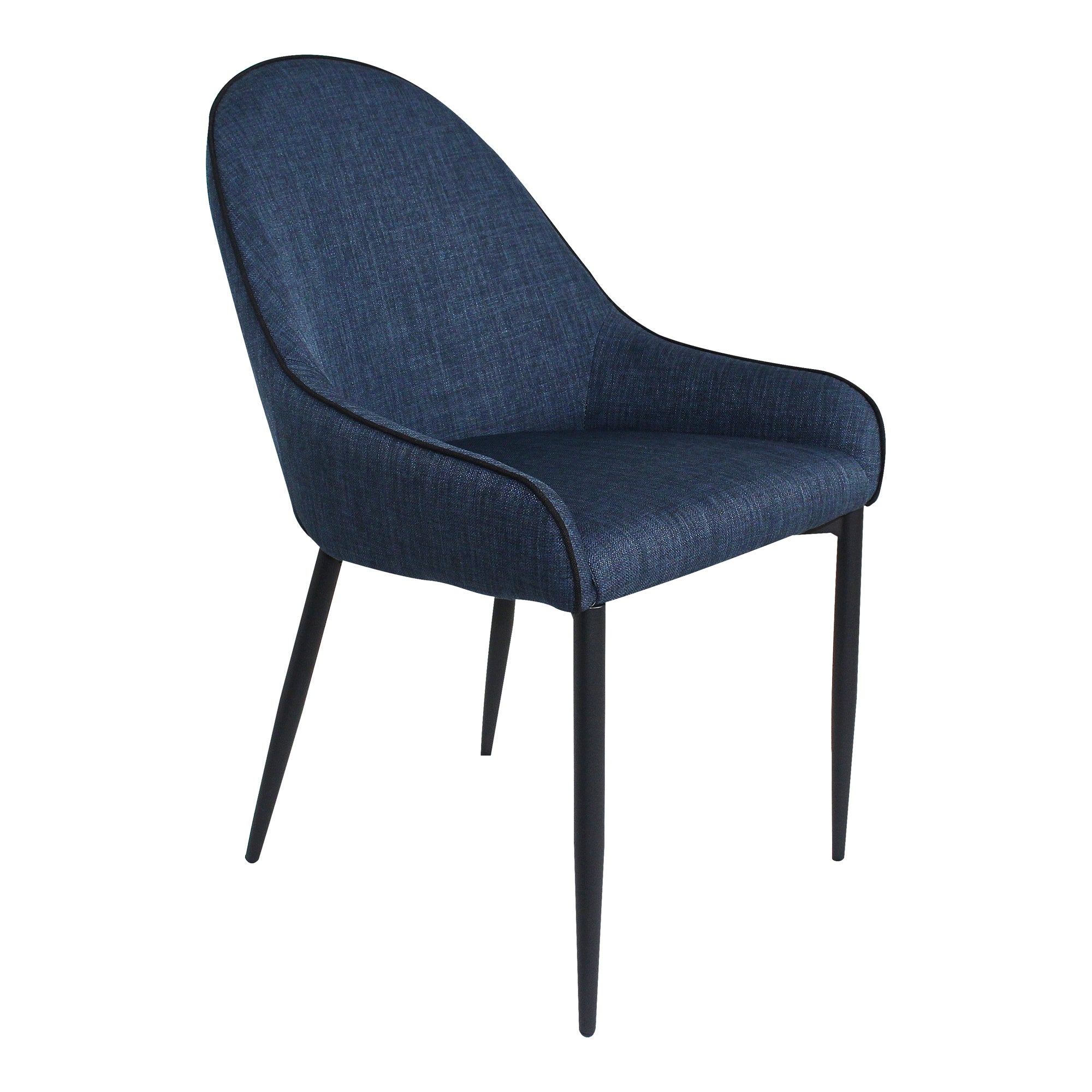 Lapis Dining Chair Dark Blue - Set Of Two - Moes Home