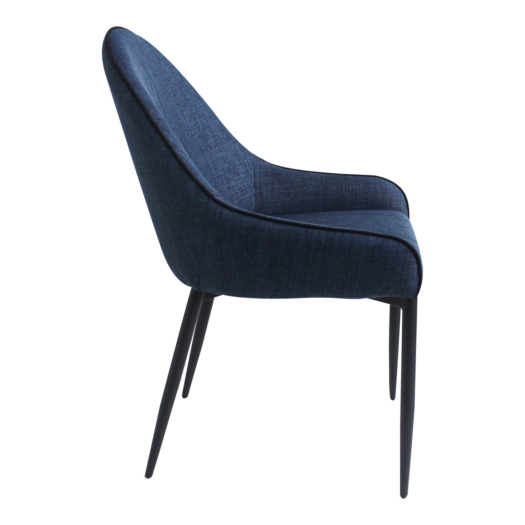 Lapis Dining Chair Dark Blue - Set Of Two - Moes Home