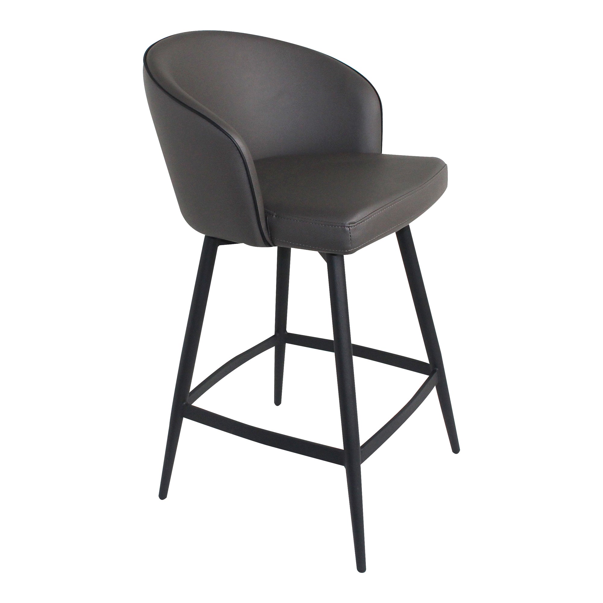 Webber Swivel Counter Stool Charcoal - Moes Home
