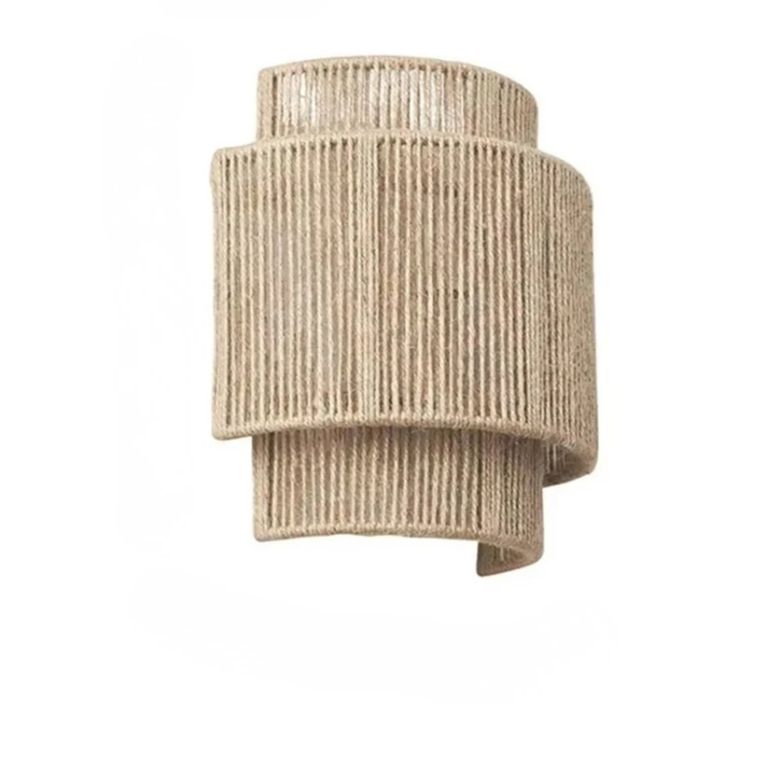 Vintage Rattan Wall Light E27 Handwoven Rope Sconce for Bedside Living Room
