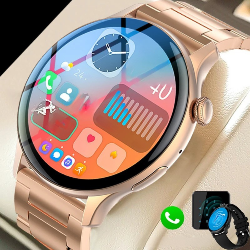 2025 AMOLED Smartwatch for Women Health Monitor AI Voice Bluetooth Call Watch