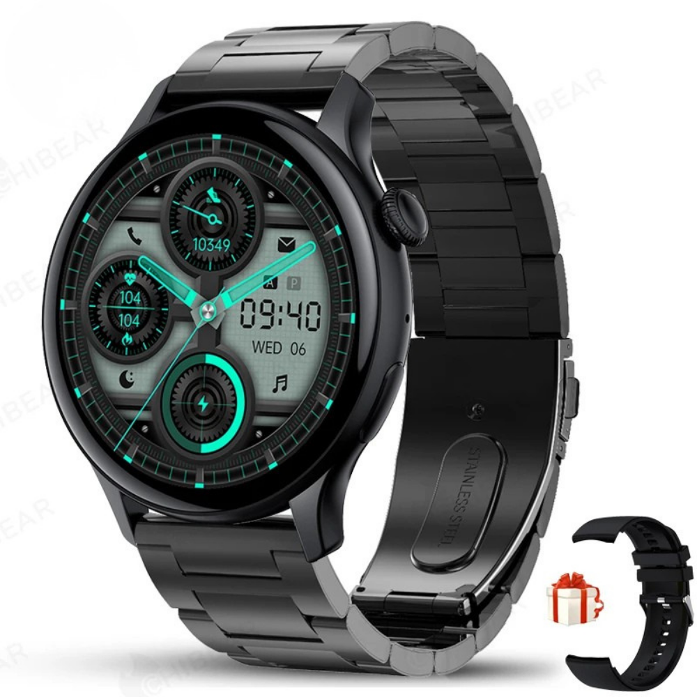 2025 AMOLED Smartwatch for Women Health Monitor AI Voice Bluetooth Call Watch