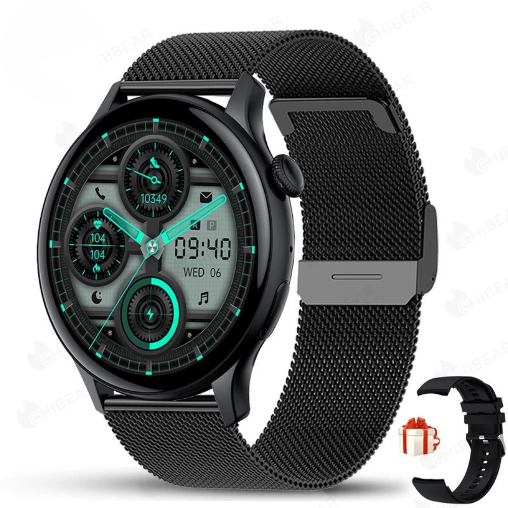 2025 AMOLED Smartwatch for Women Health Monitor AI Voice Bluetooth Call Watch
