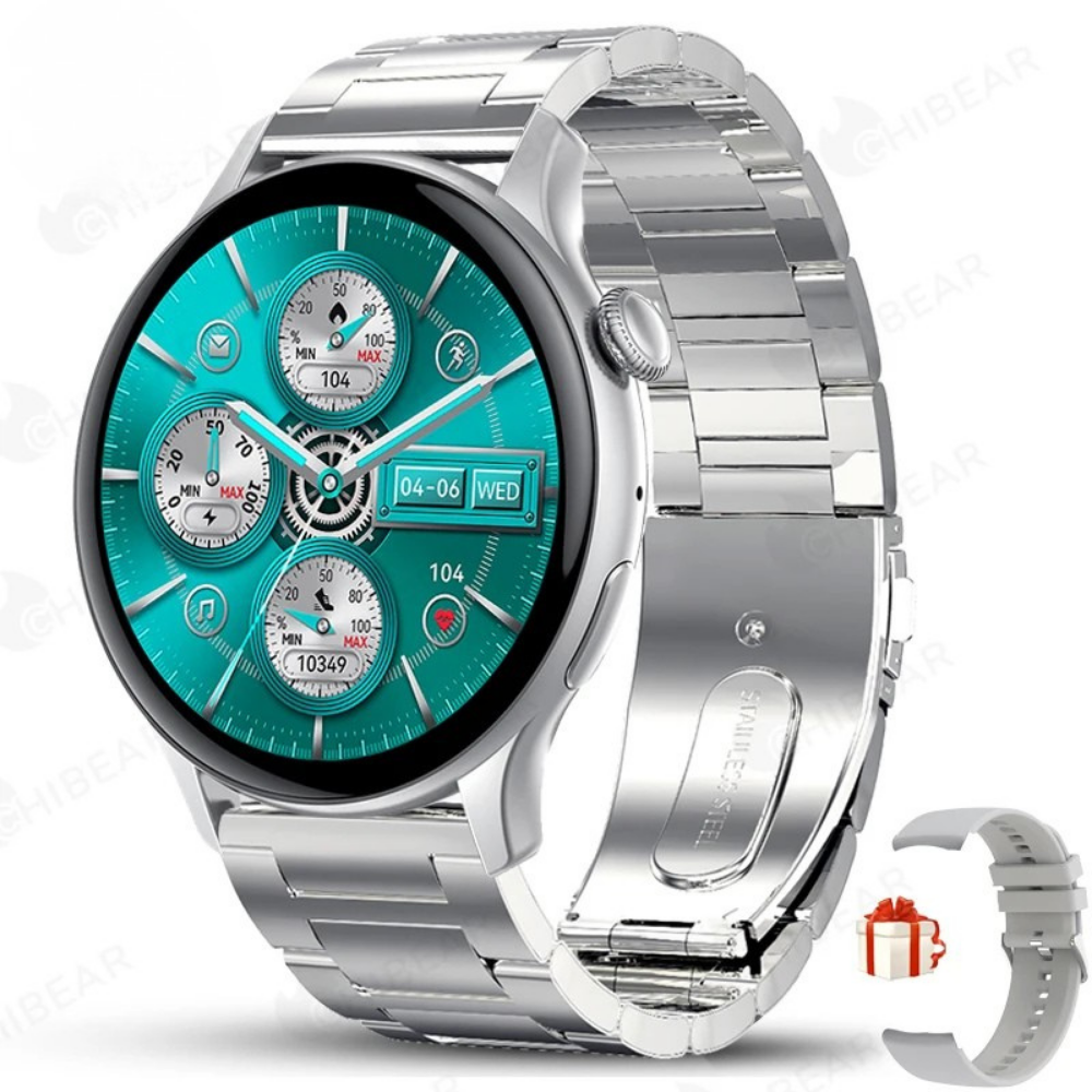 2025 AMOLED Smartwatch for Women Health Monitor AI Voice Bluetooth Call Watch