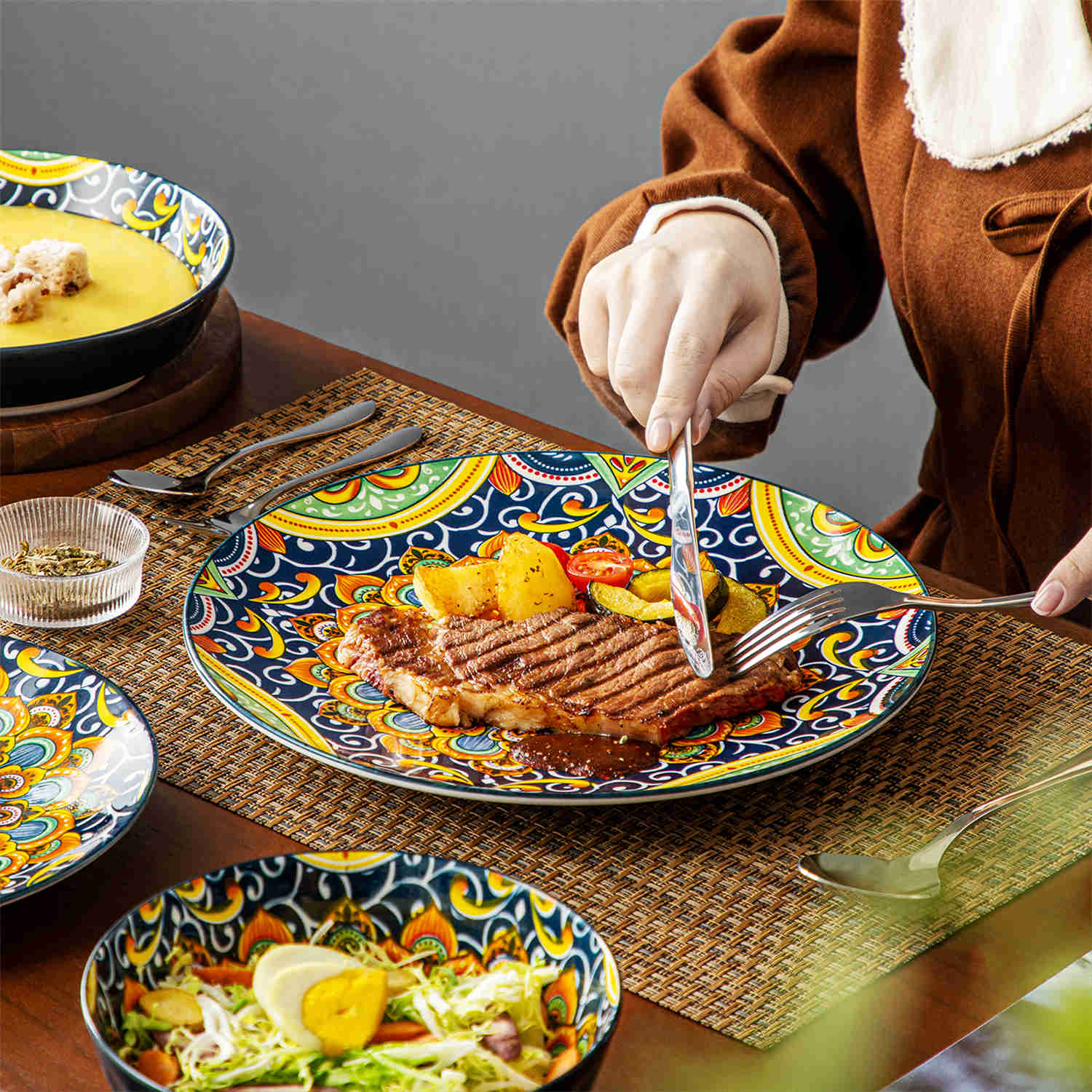 Simi 24 Piece Dinnerware Set Service for 6