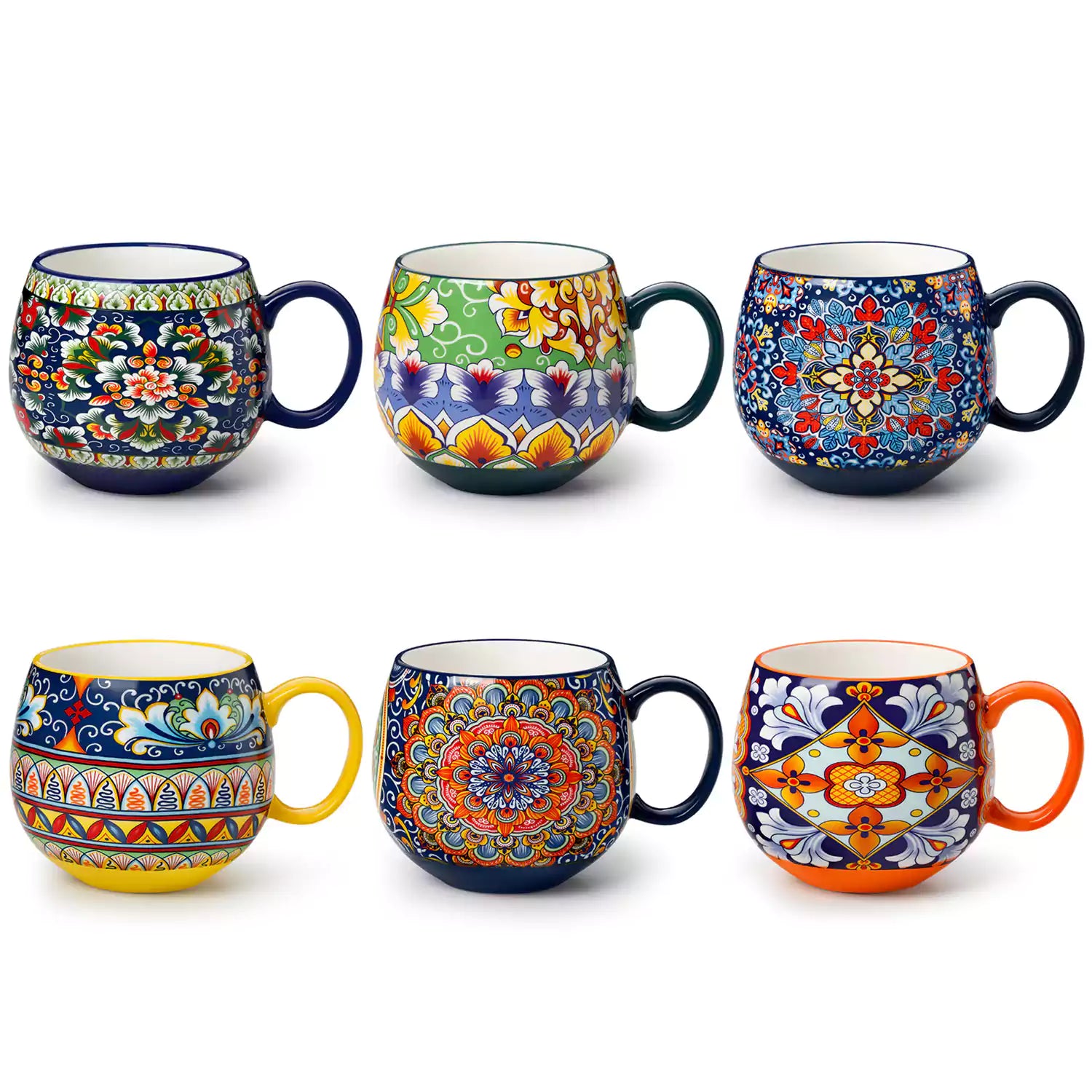 Simi Deep Round Mugs Set of 6