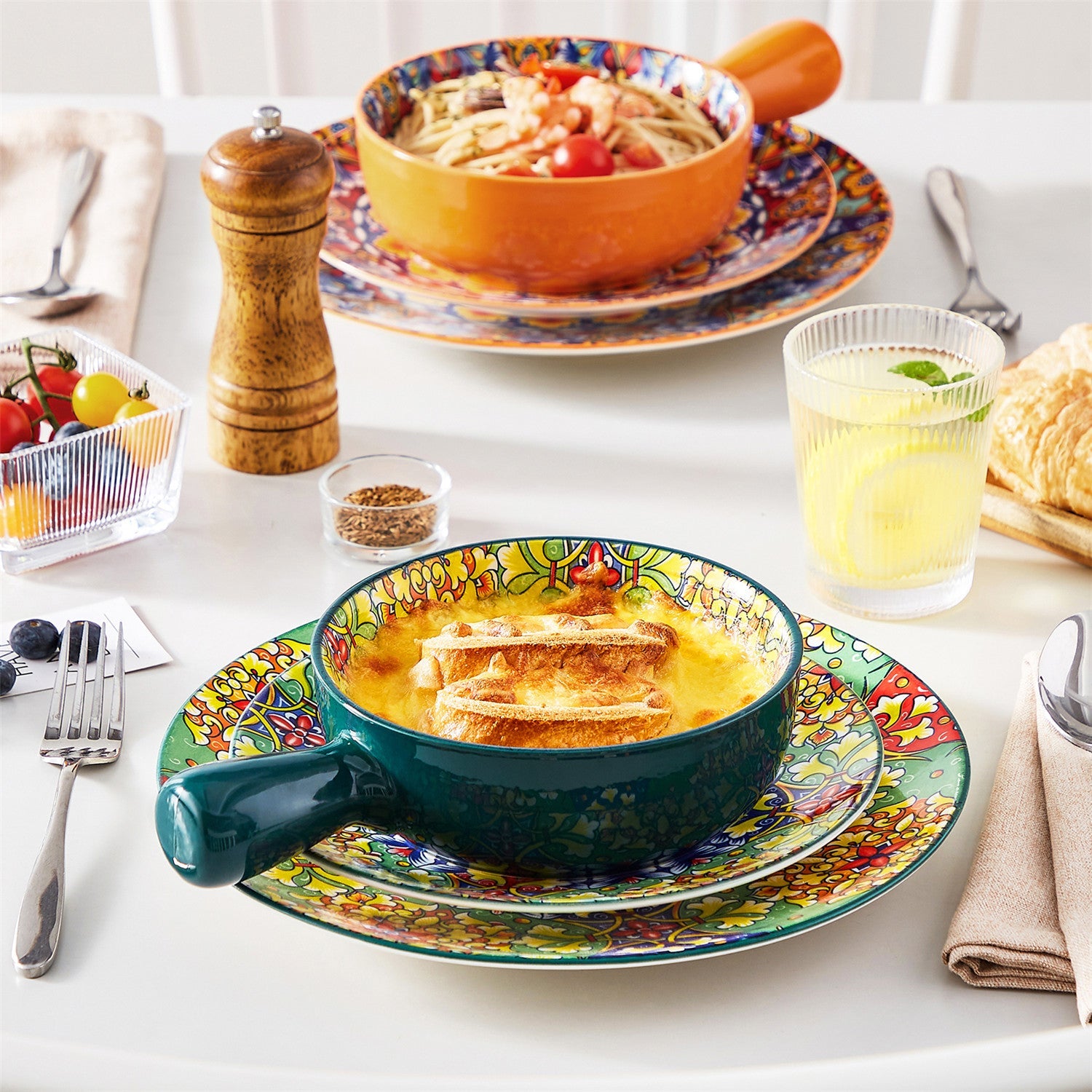 Simi Soup Bowls with Handles Set of 4